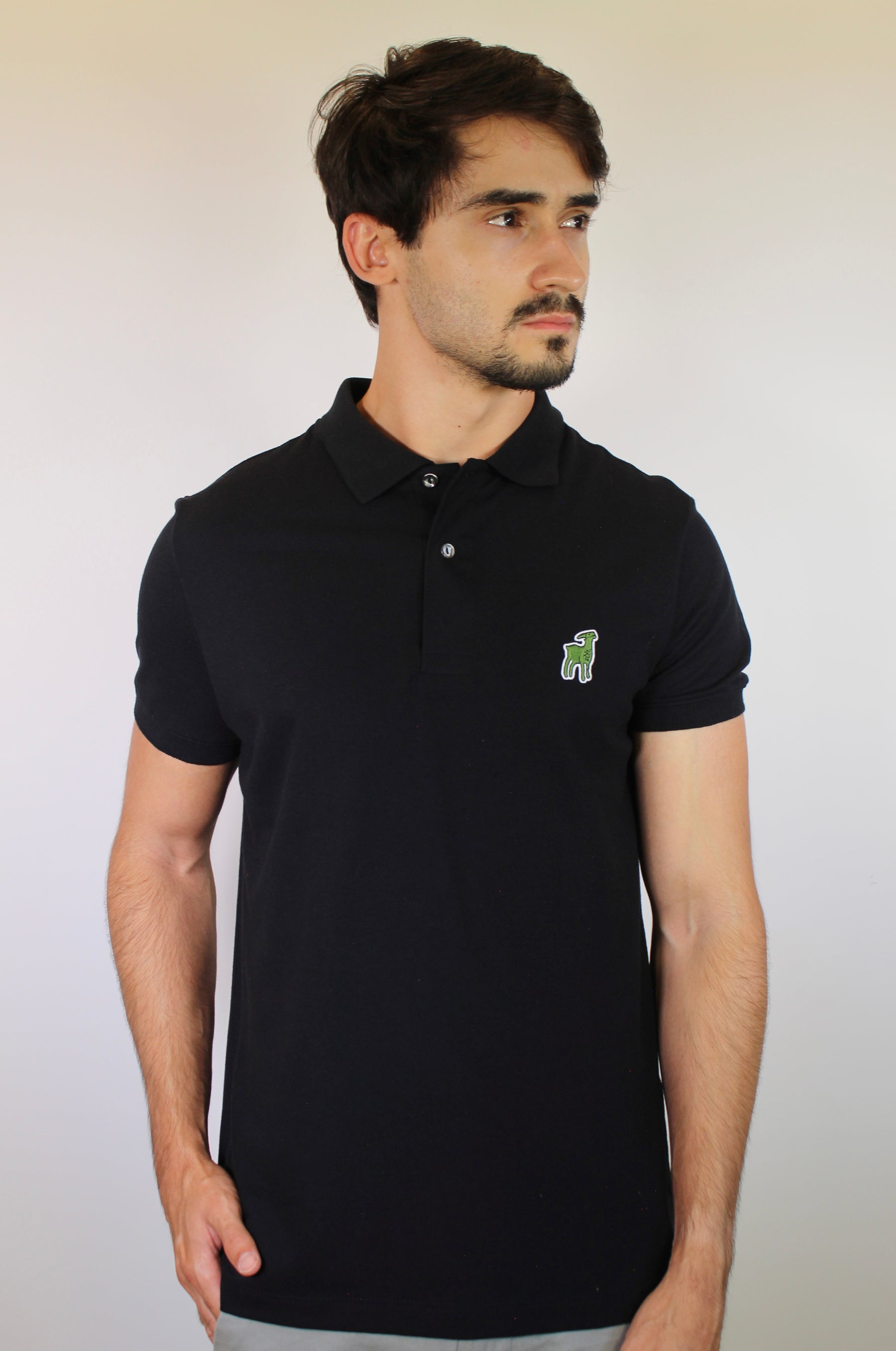 Camisa Gola Polo LCT x Djokovic THE GOAT - Preta