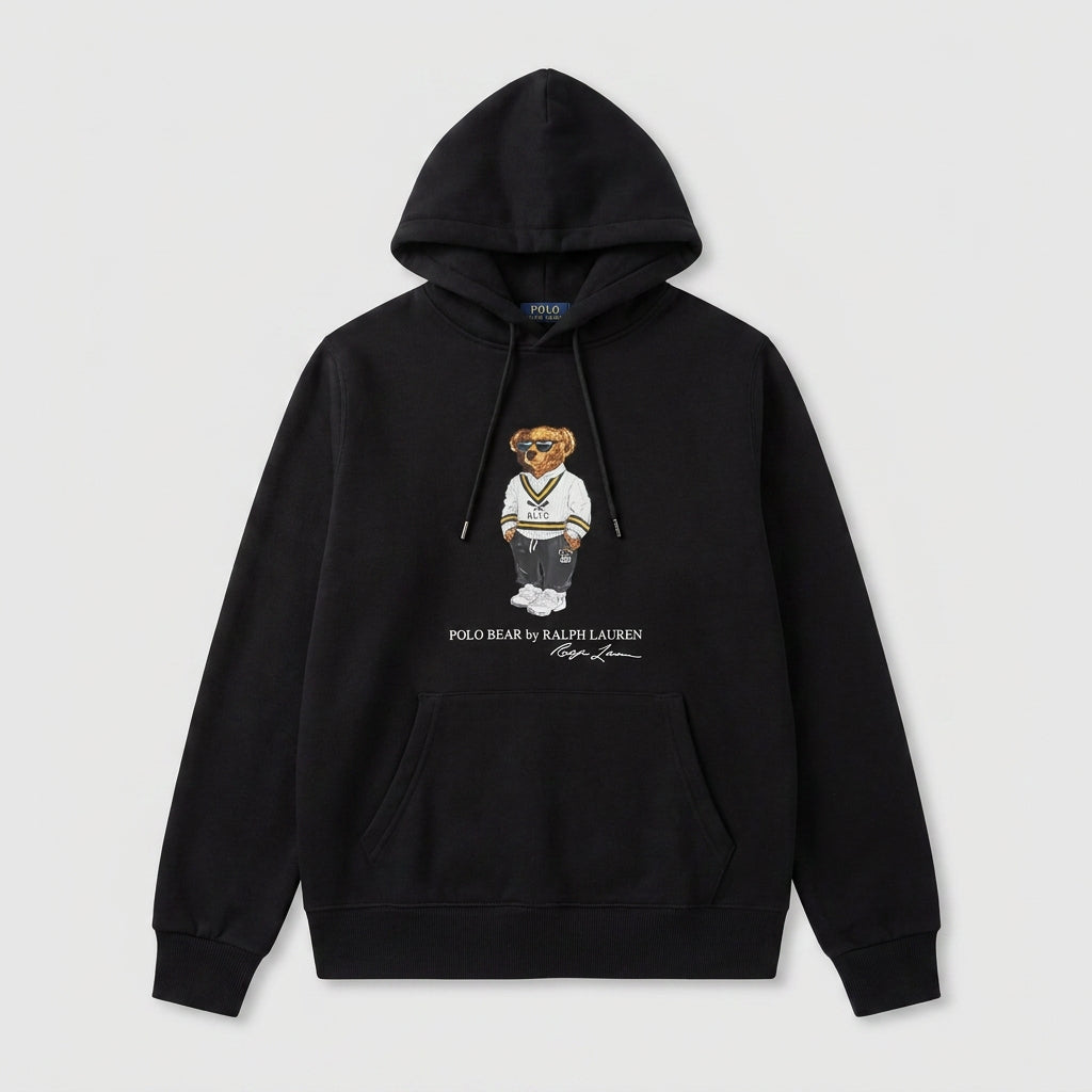 Moletom RL Polo Bear Hooded Sweatshirt - Preto