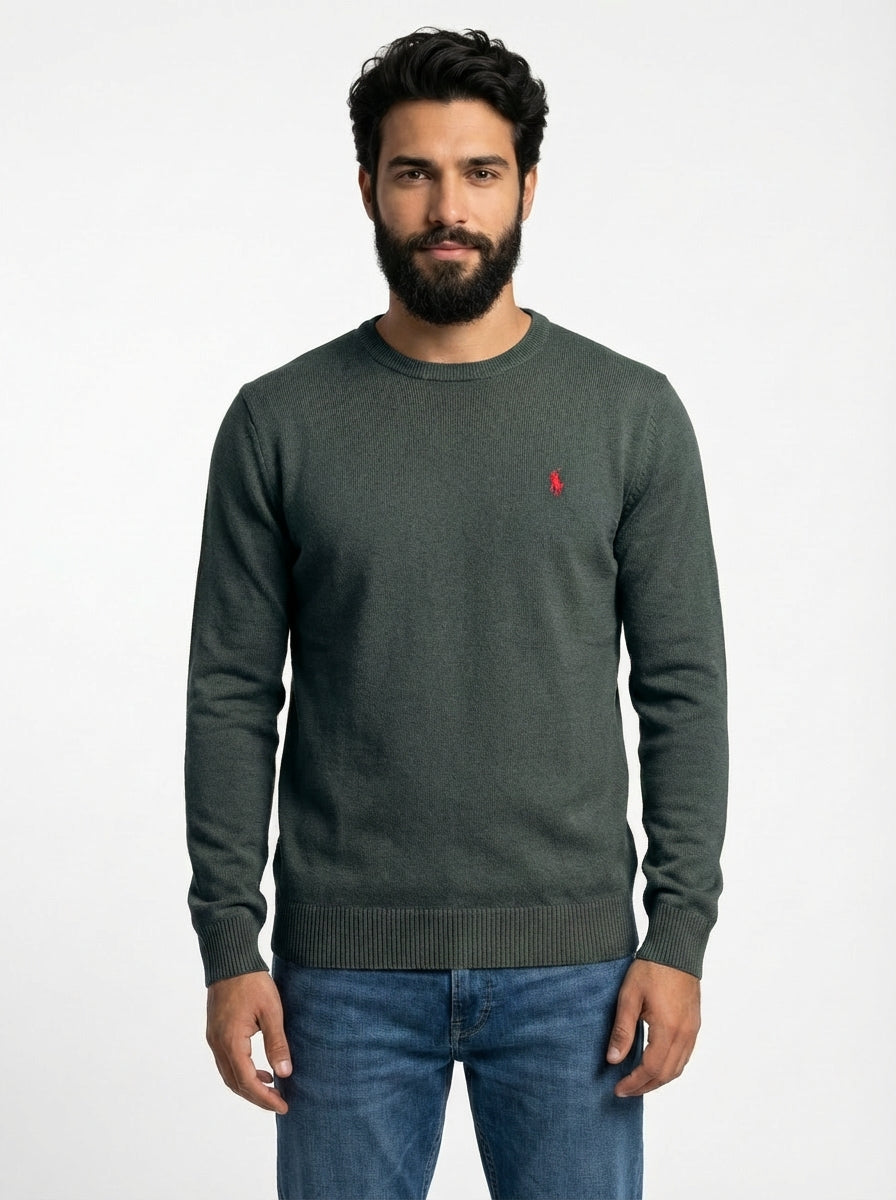 Suéter RL Essential - Chumbo
