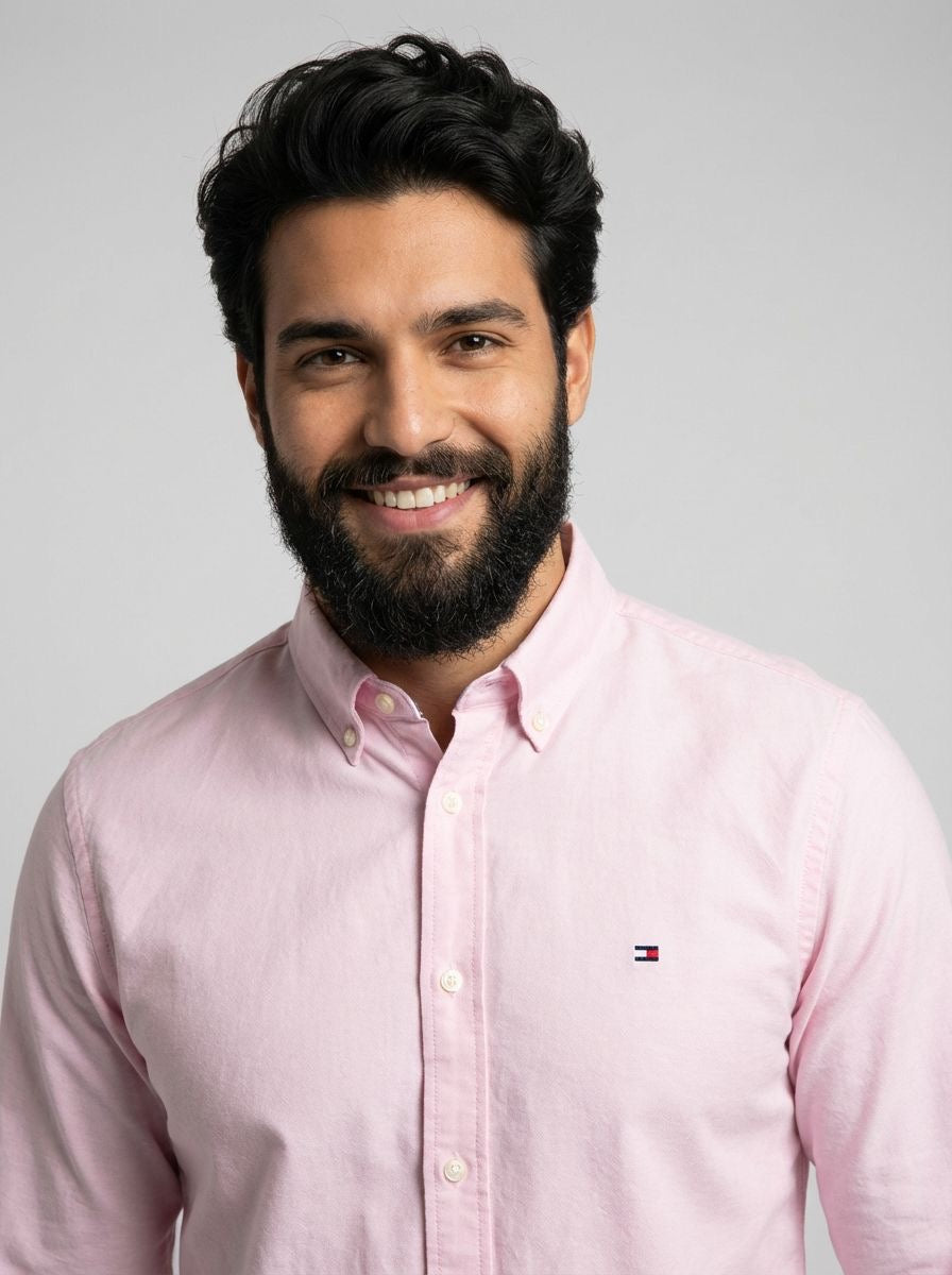 Camisa Social Lisa Manga Longa TH Classic - Rosa