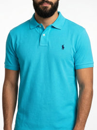 Camisa Gola Polo RL - Azul Capri Small Pony Azul