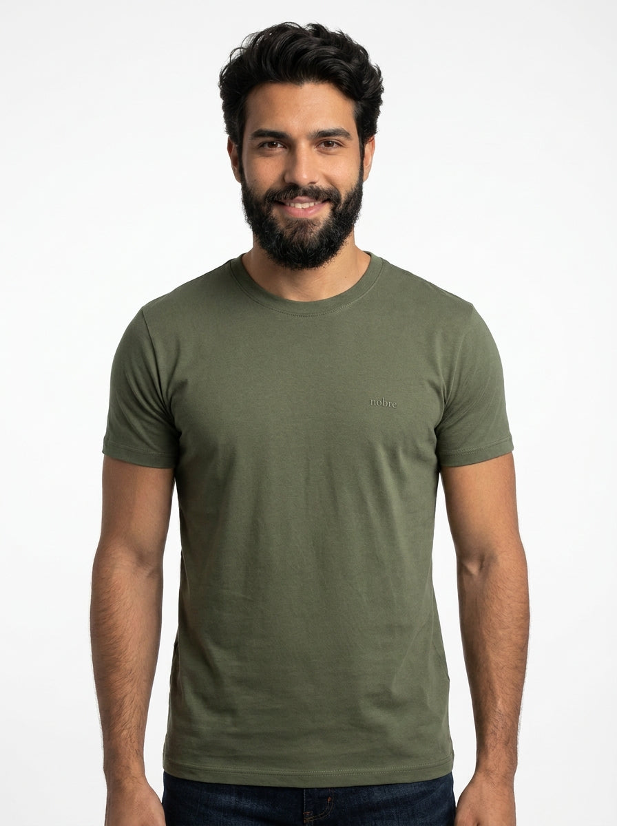 Camiseta Masculina Nobre Men - Verde Musgo