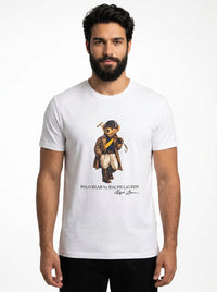 Camiseta RL Iconic Bear Polo Club - Branca
