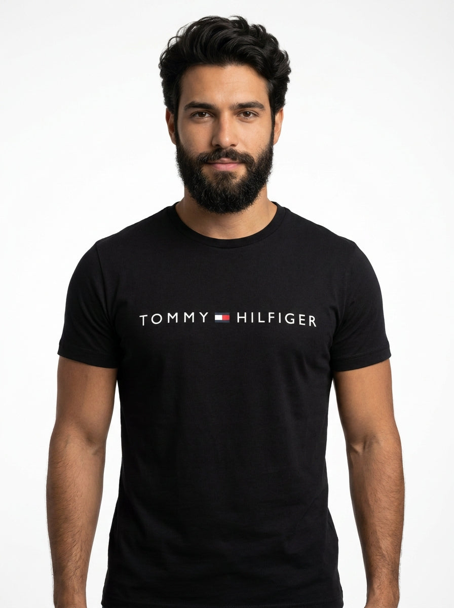 Camiseta TH Urban Line Statement - Preta