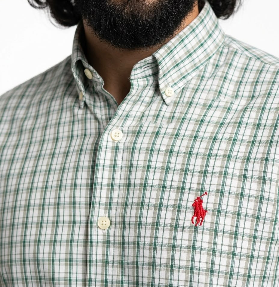 Camisa RL Manga Longa - Warwick Check Xadrez Verde
