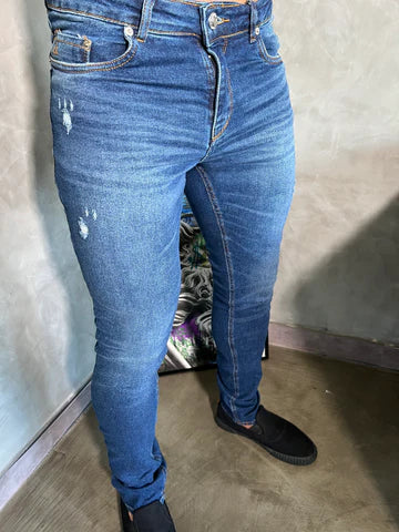 Calça Jeans Slim CK | Destroyed I