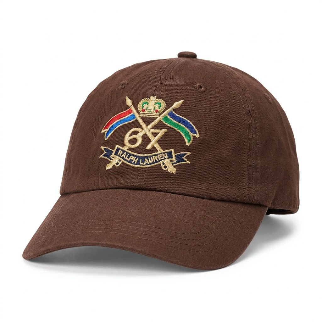 Boné Polo RL Royal Coat of Arms - Marrom