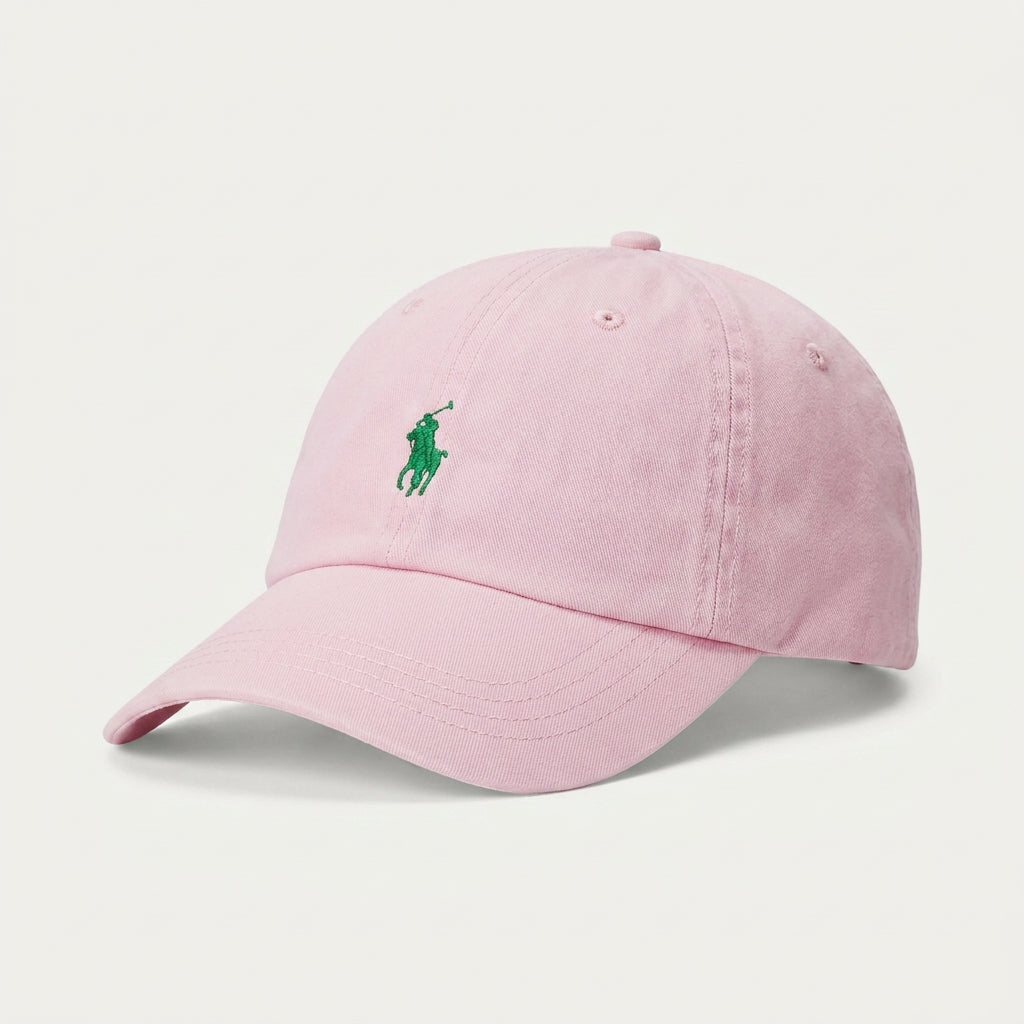 Boné Polo RL Classic - Rosa Small Pony Verde