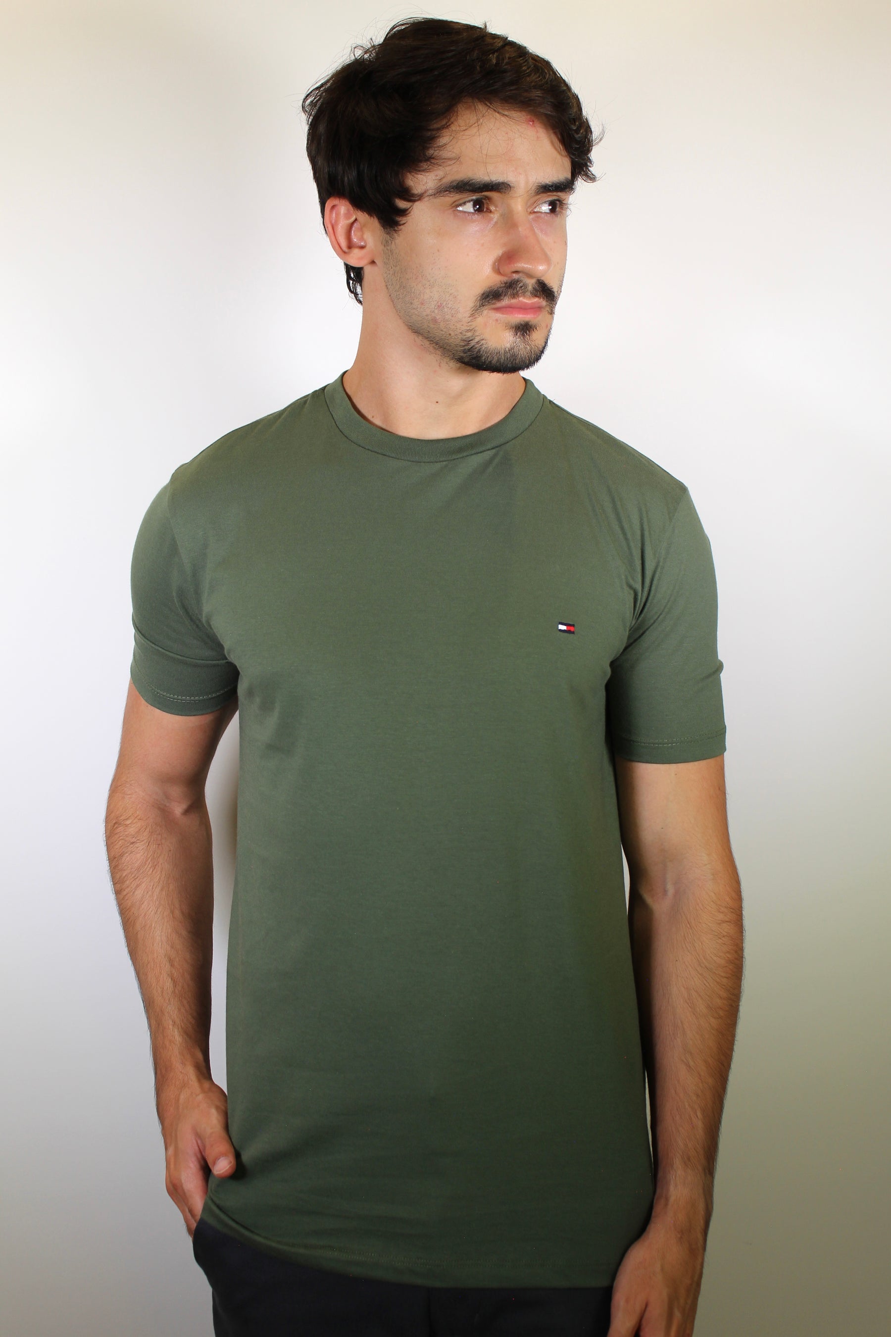 Camiseta TH Masculina Classic Nape - Verde Musgo