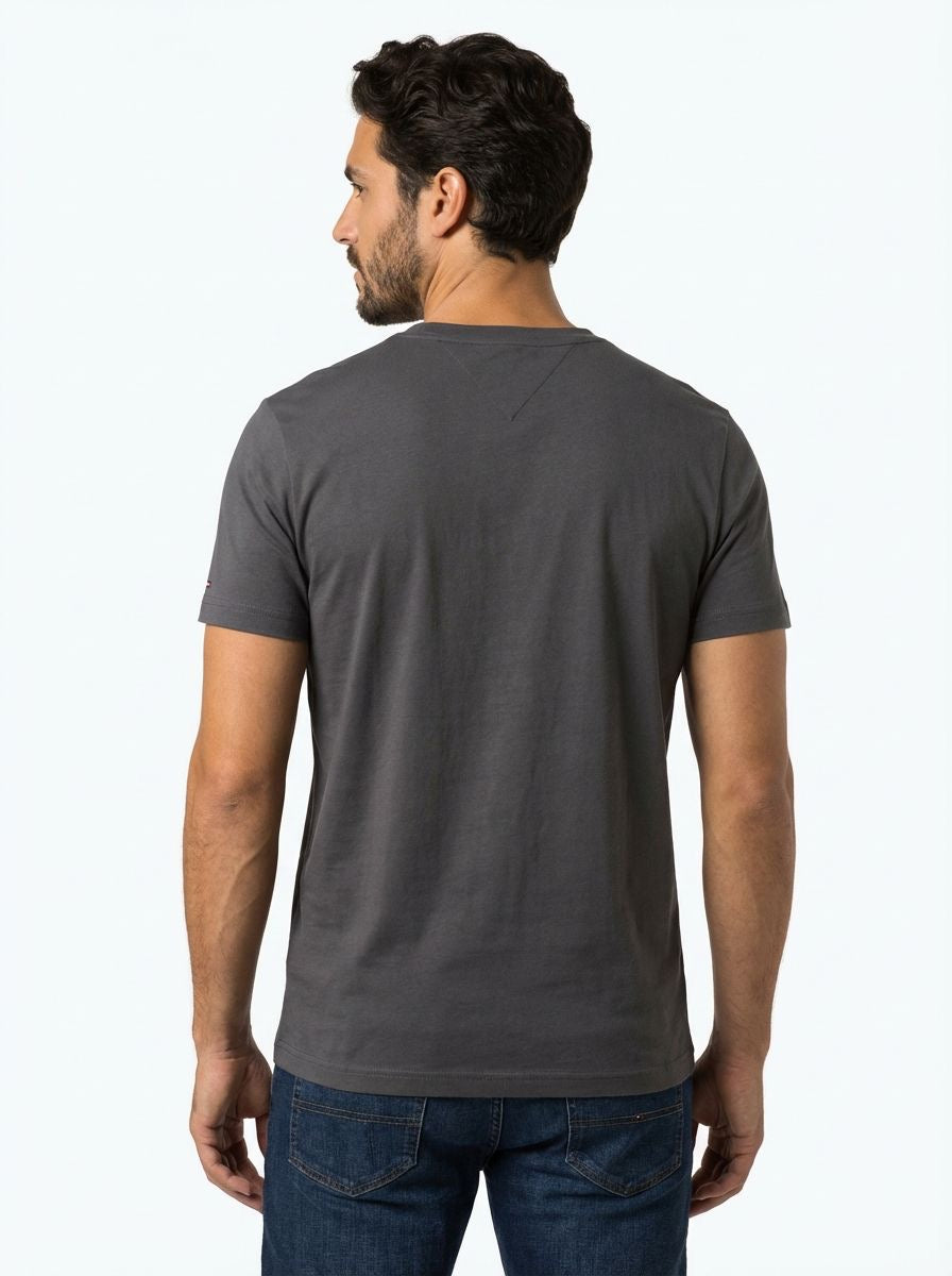 Camiseta TH Masculina Classic Nape - Chumbo