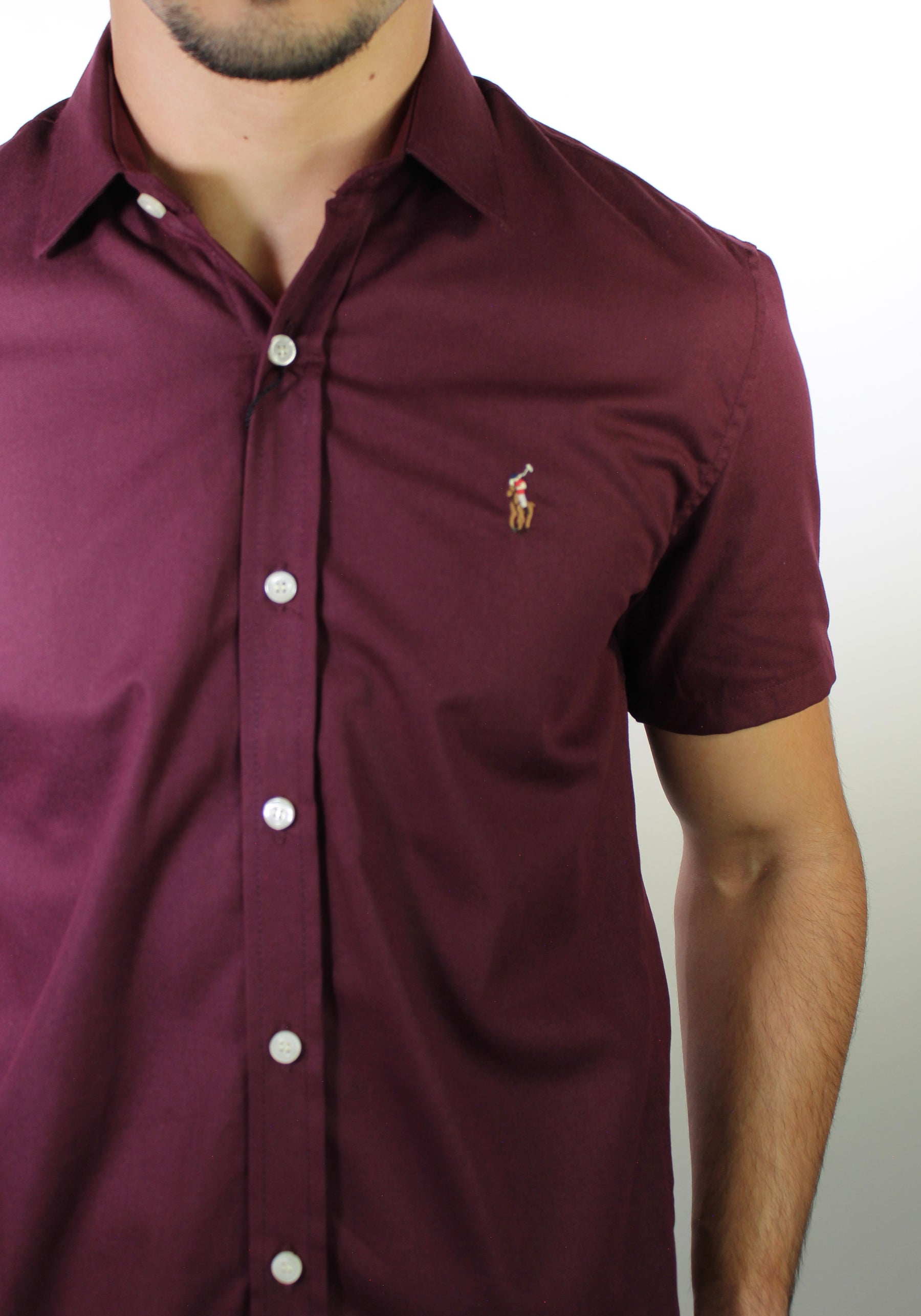 Camisa Social Manga Curta RL - Marsala