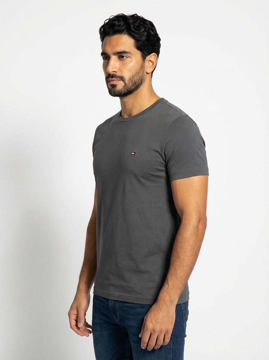 Camiseta TH Masculina Classic Nape - Chumbo