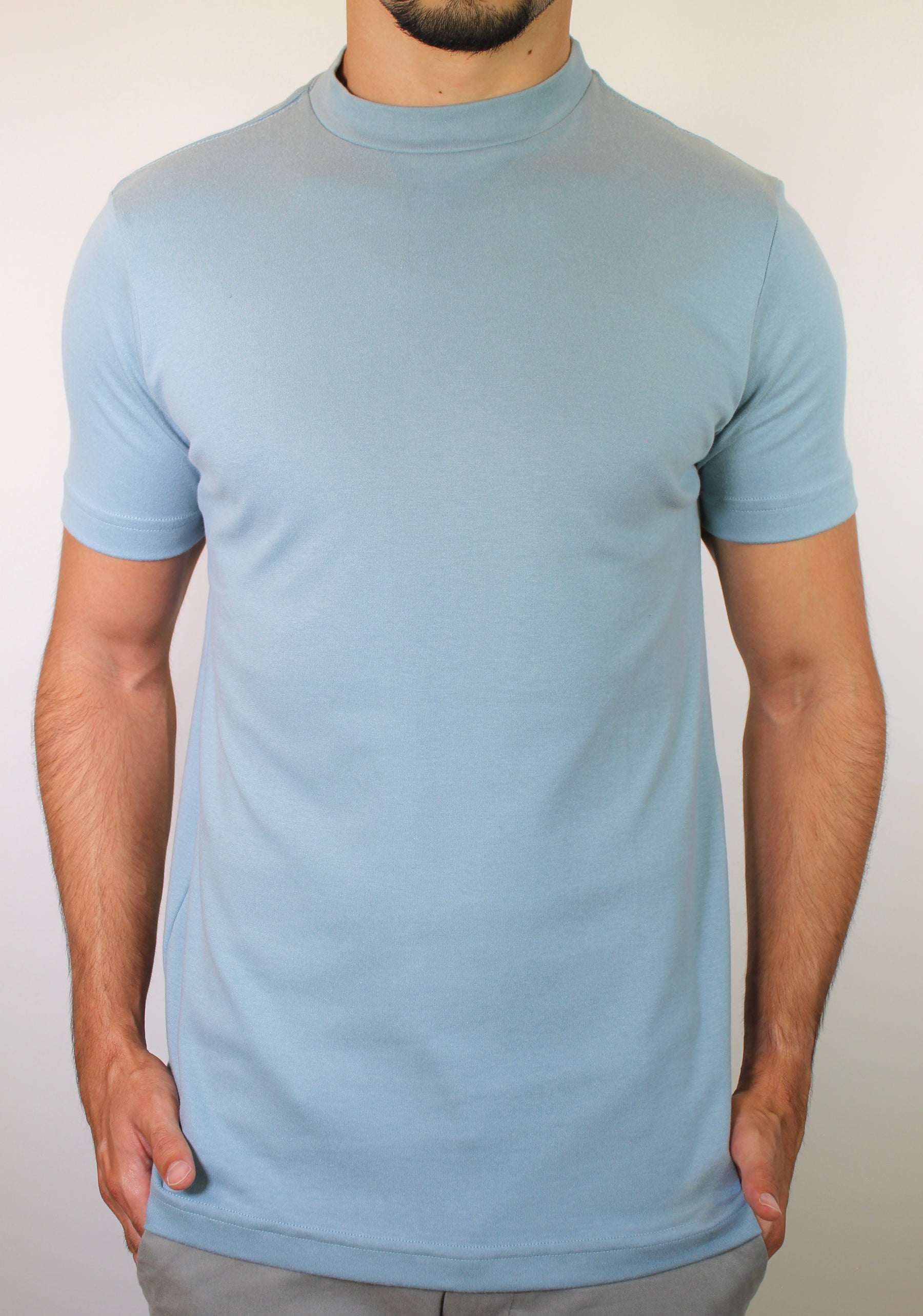 Camiseta Gola Midi Nobre Men - Azul Breeze