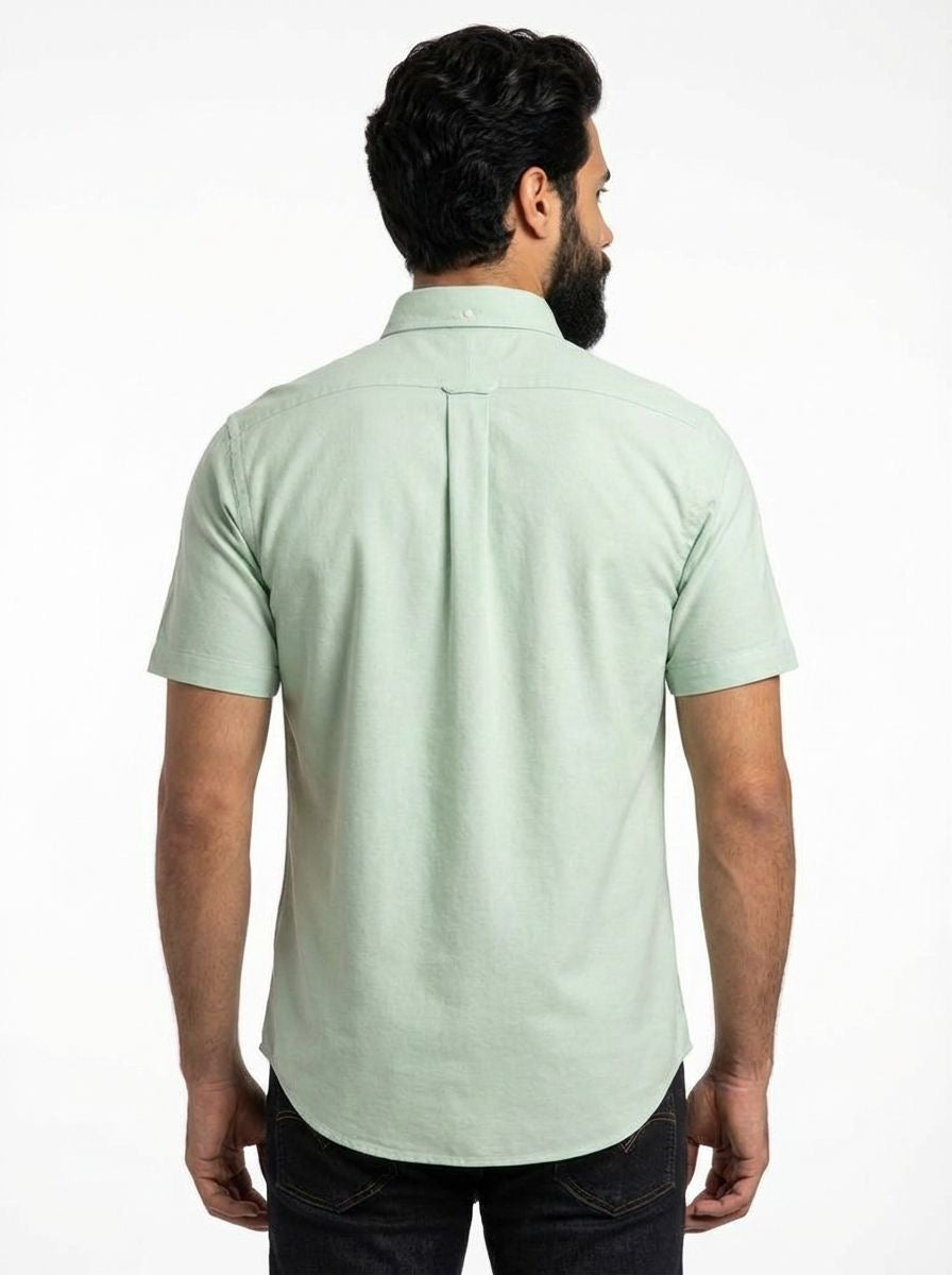 Camisa Social Manga Curta RL - Verde Menta