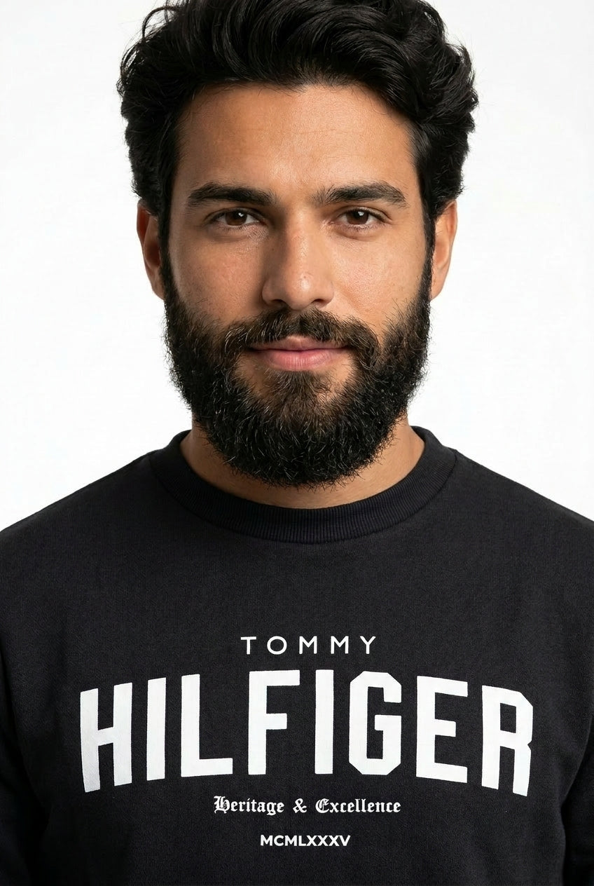 Moletom TH Legacy Crew - Preto