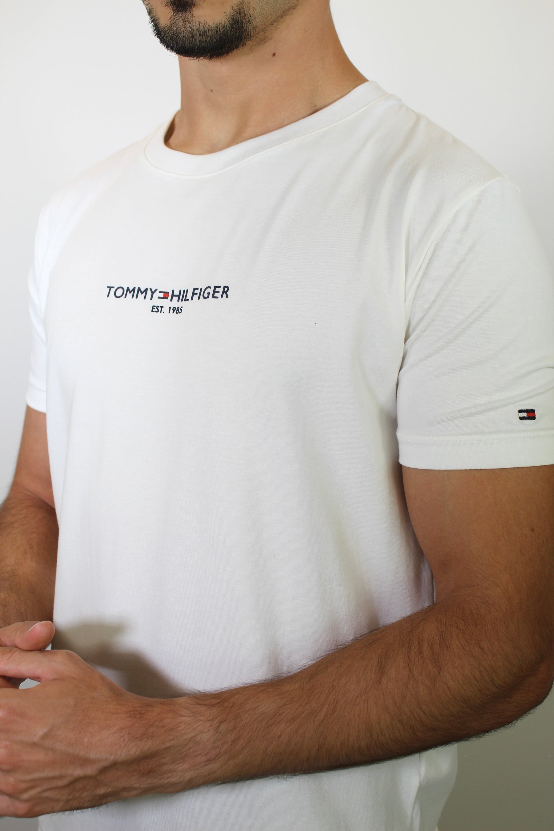 Camiseta TH Minimal Est. 1985 Logo - Off White
