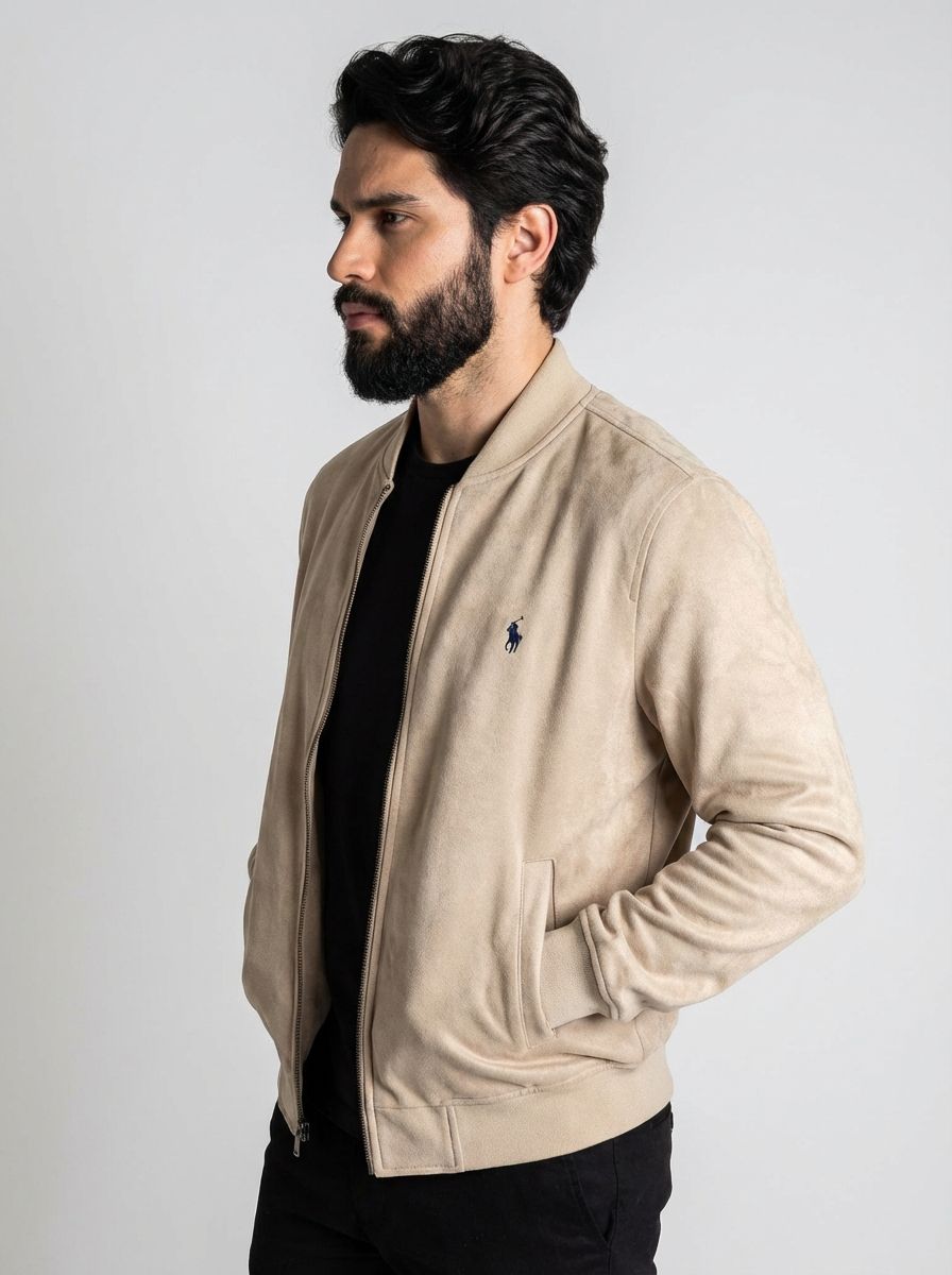 Jaqueta Suede RL Smart Modern Fit - Cáqui