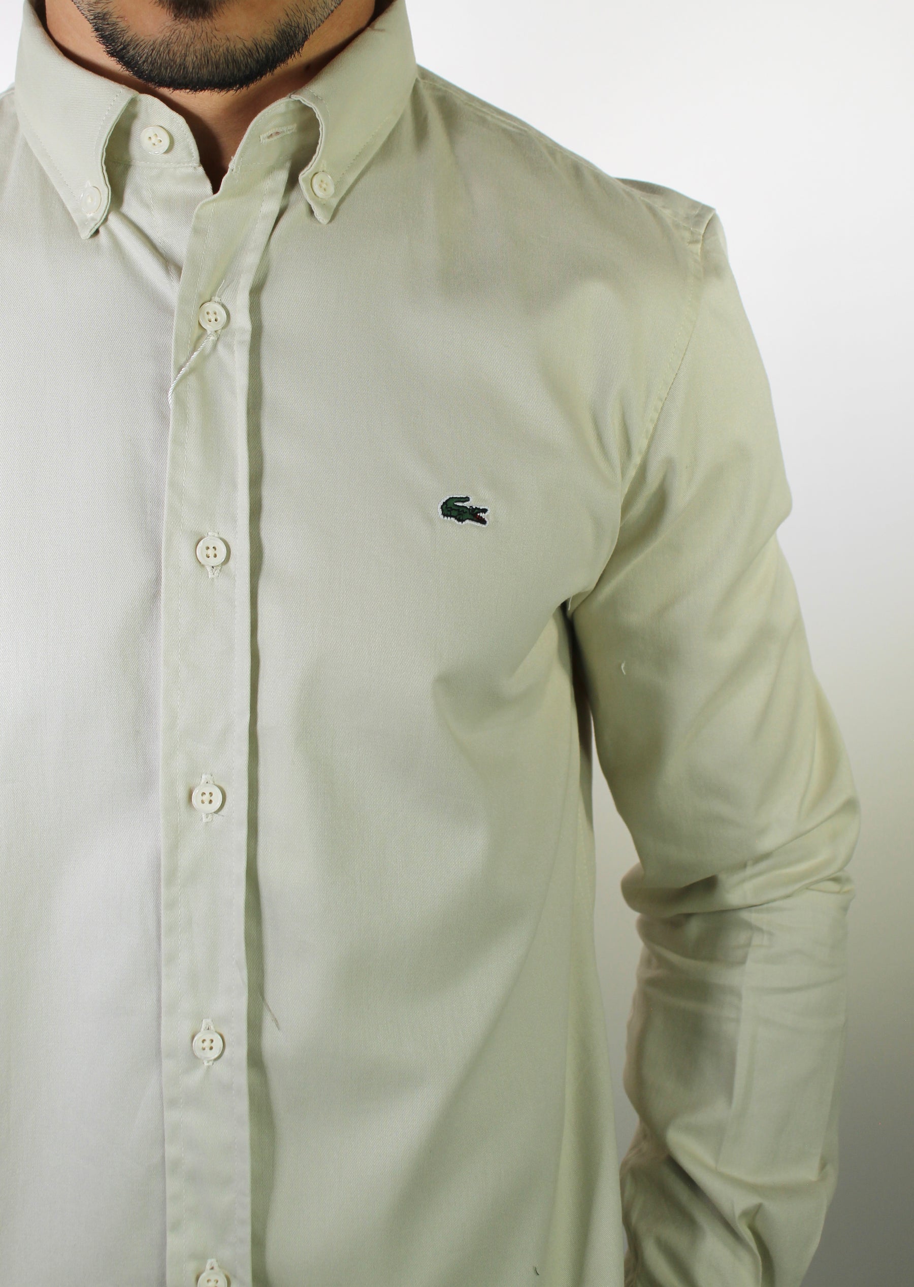 Camisa Social LCT Signature Manga Longa - Creme