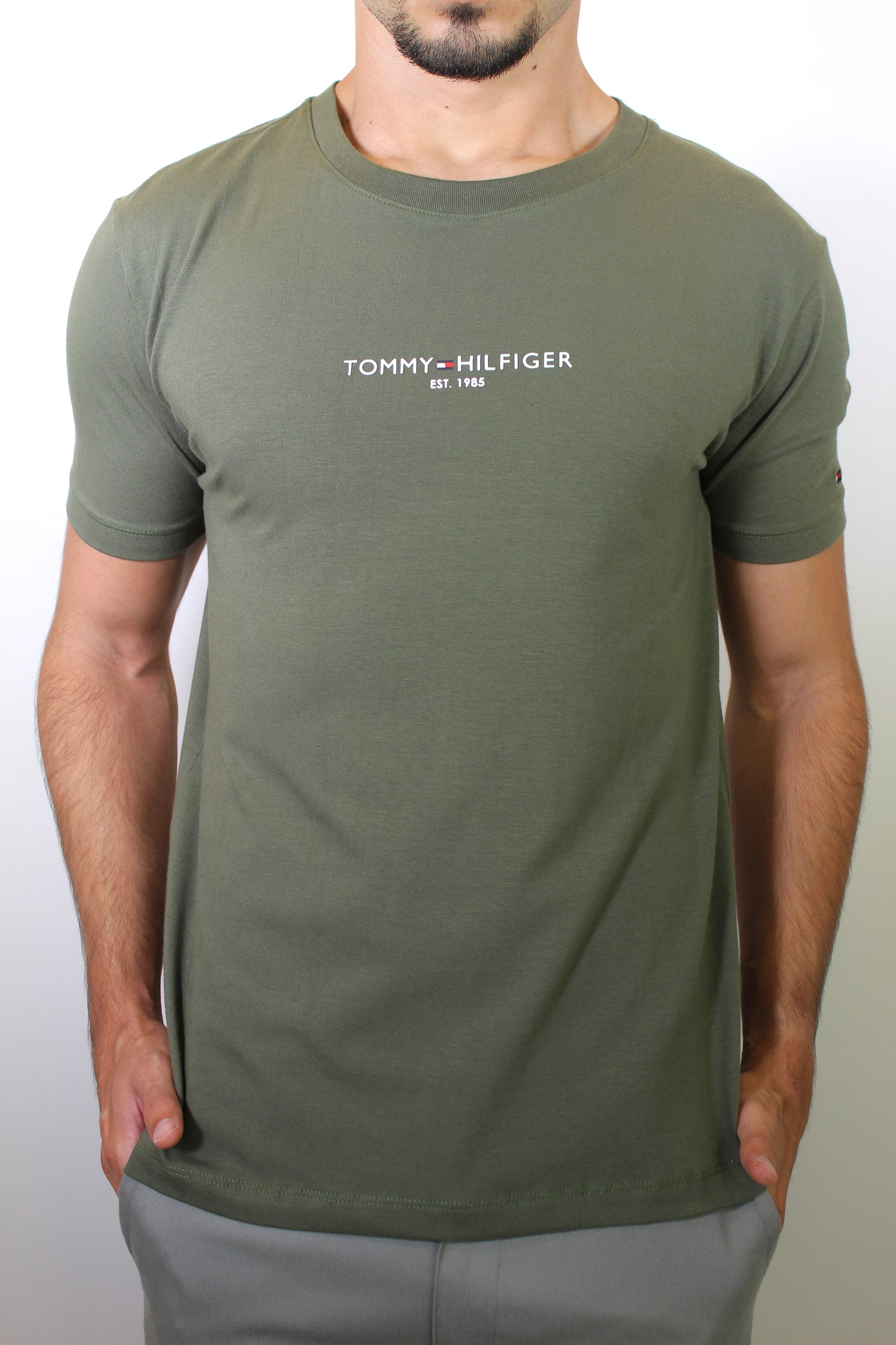 Camiseta TH Minimal Est. 1985 Logo - Verde Musgo