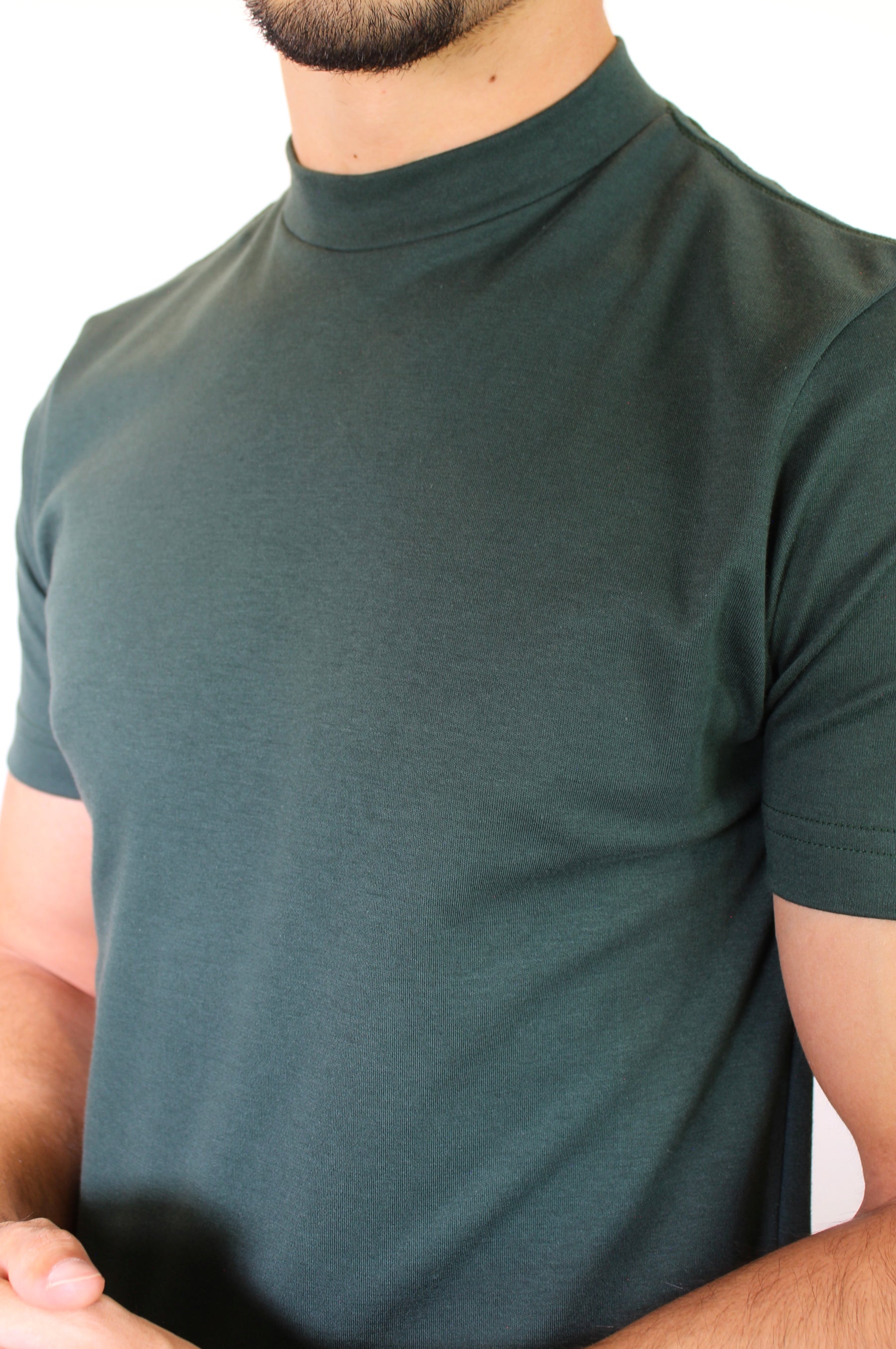 Camiseta Gola Midi Nobre Men - Verde Musgo