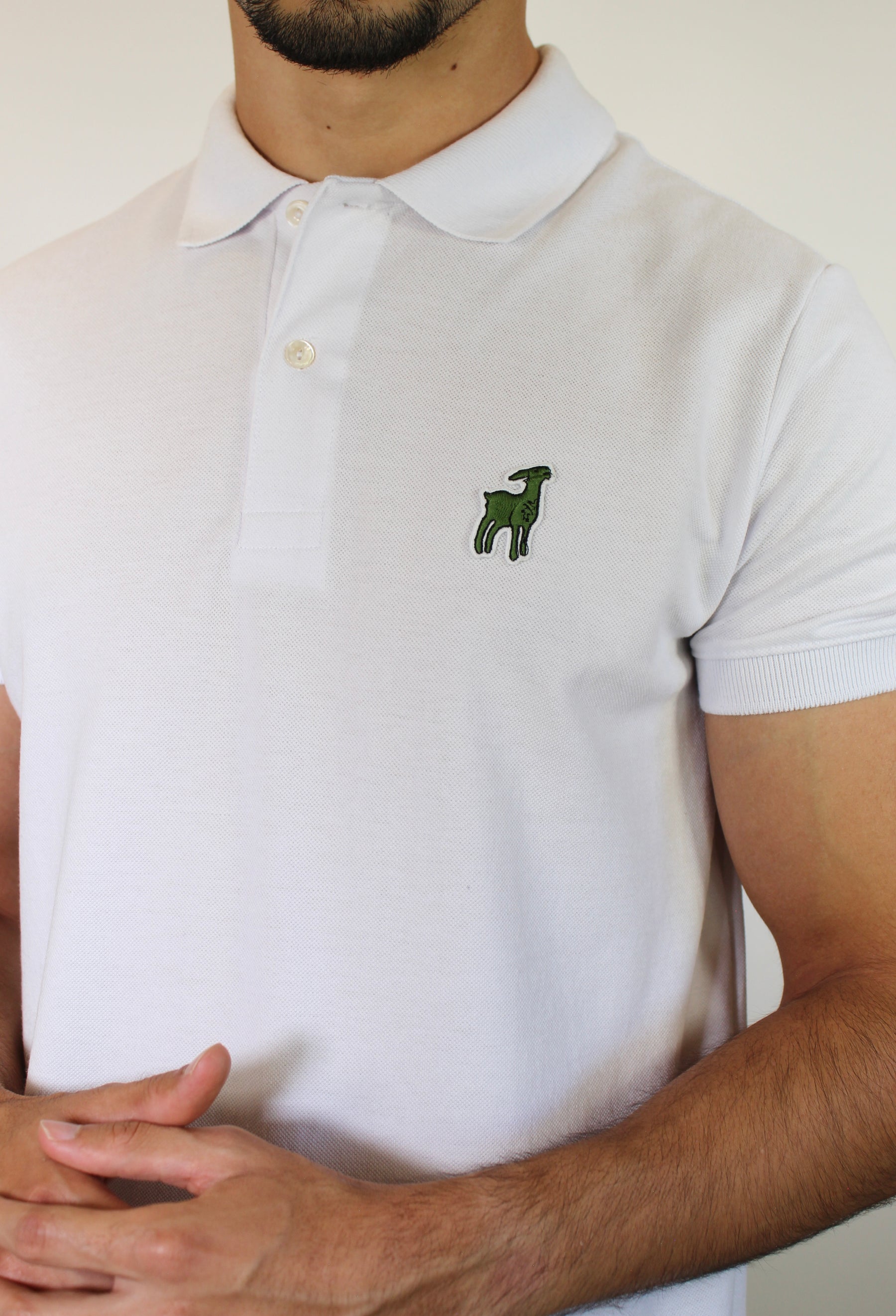 Camisa Gola Polo LCT x Djokovic THE GOAT - Branca