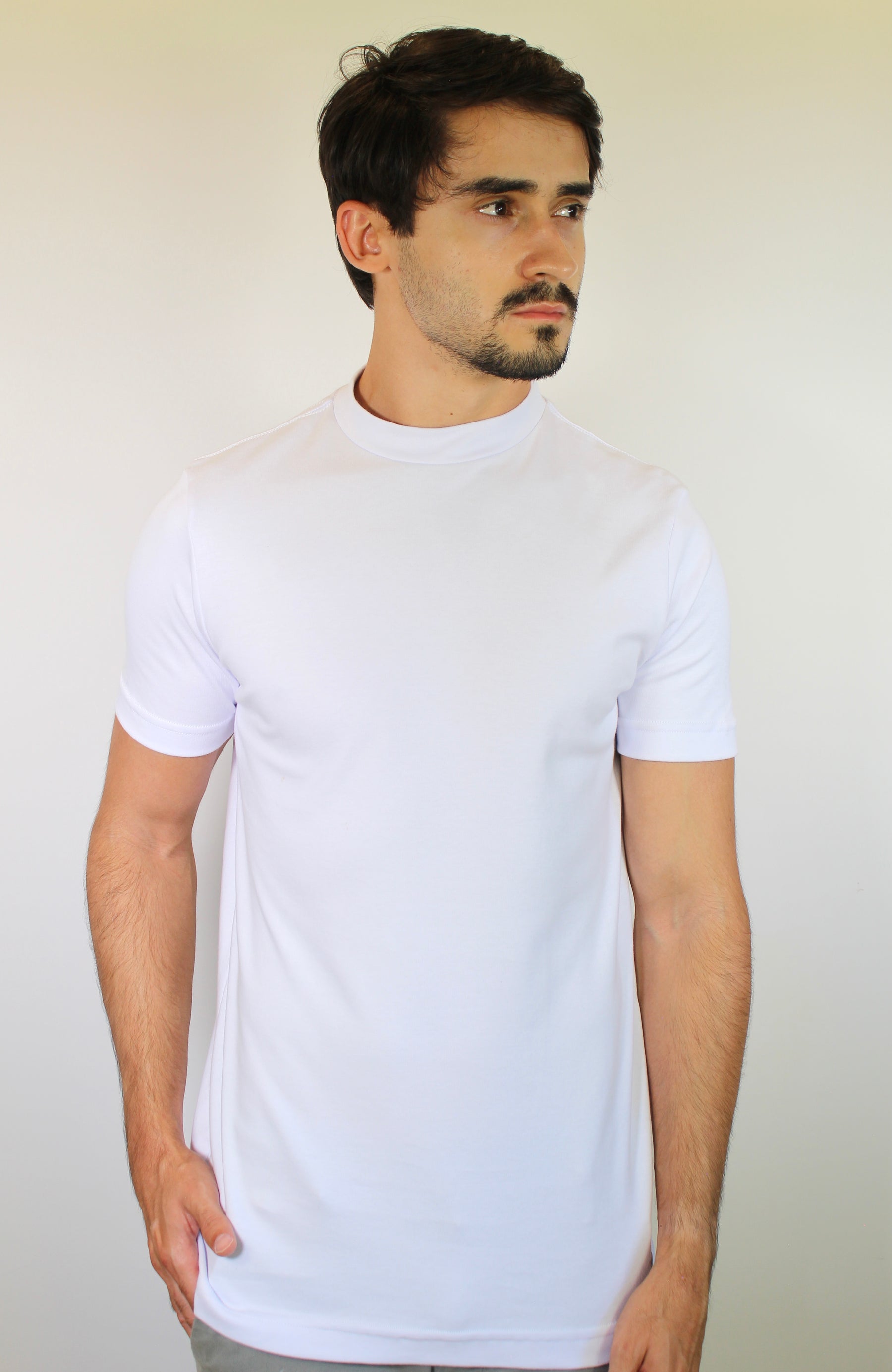 Camiseta Gola Midi Nobre Men - Branca