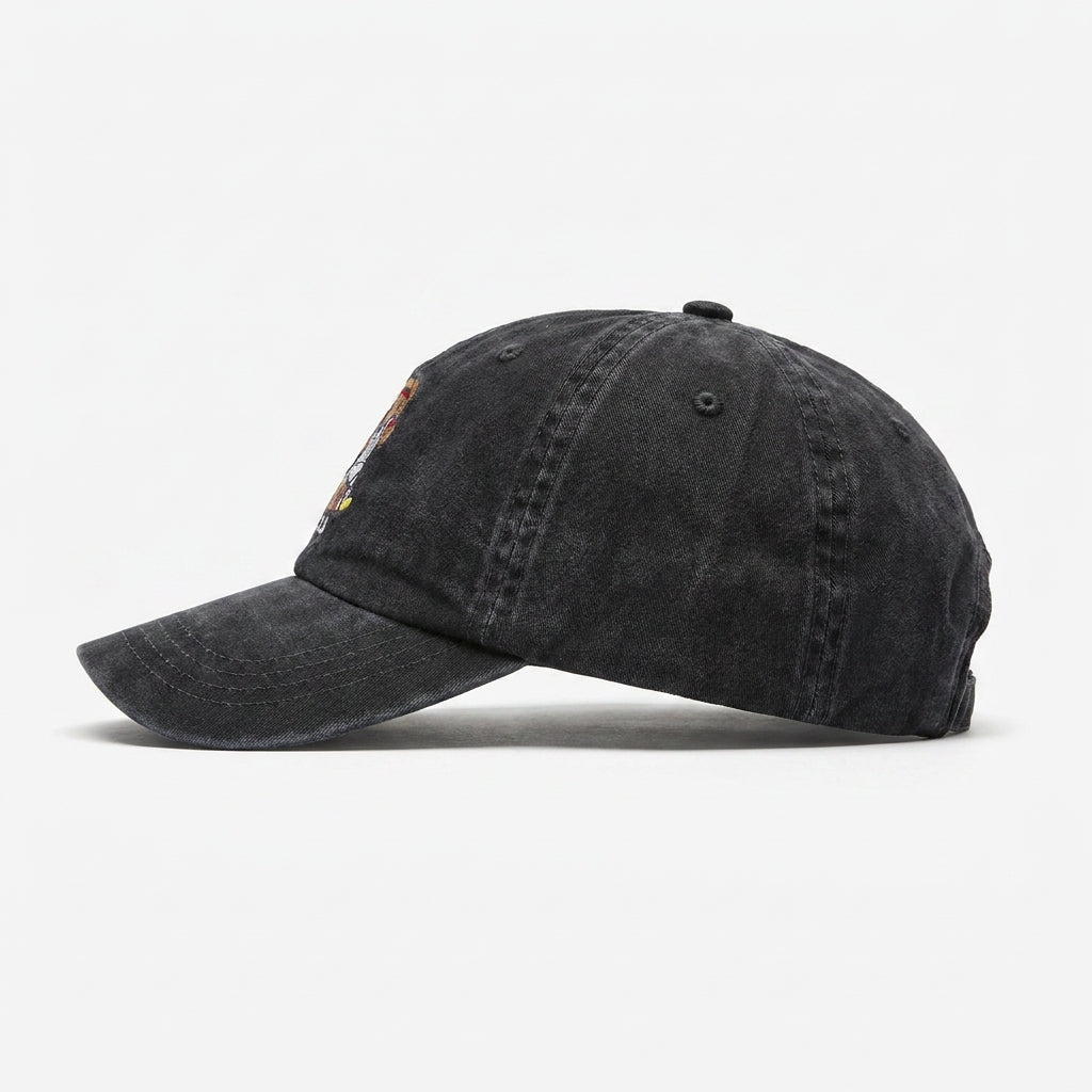 Boné Polo RL Tennis Bear - Preto Estonado