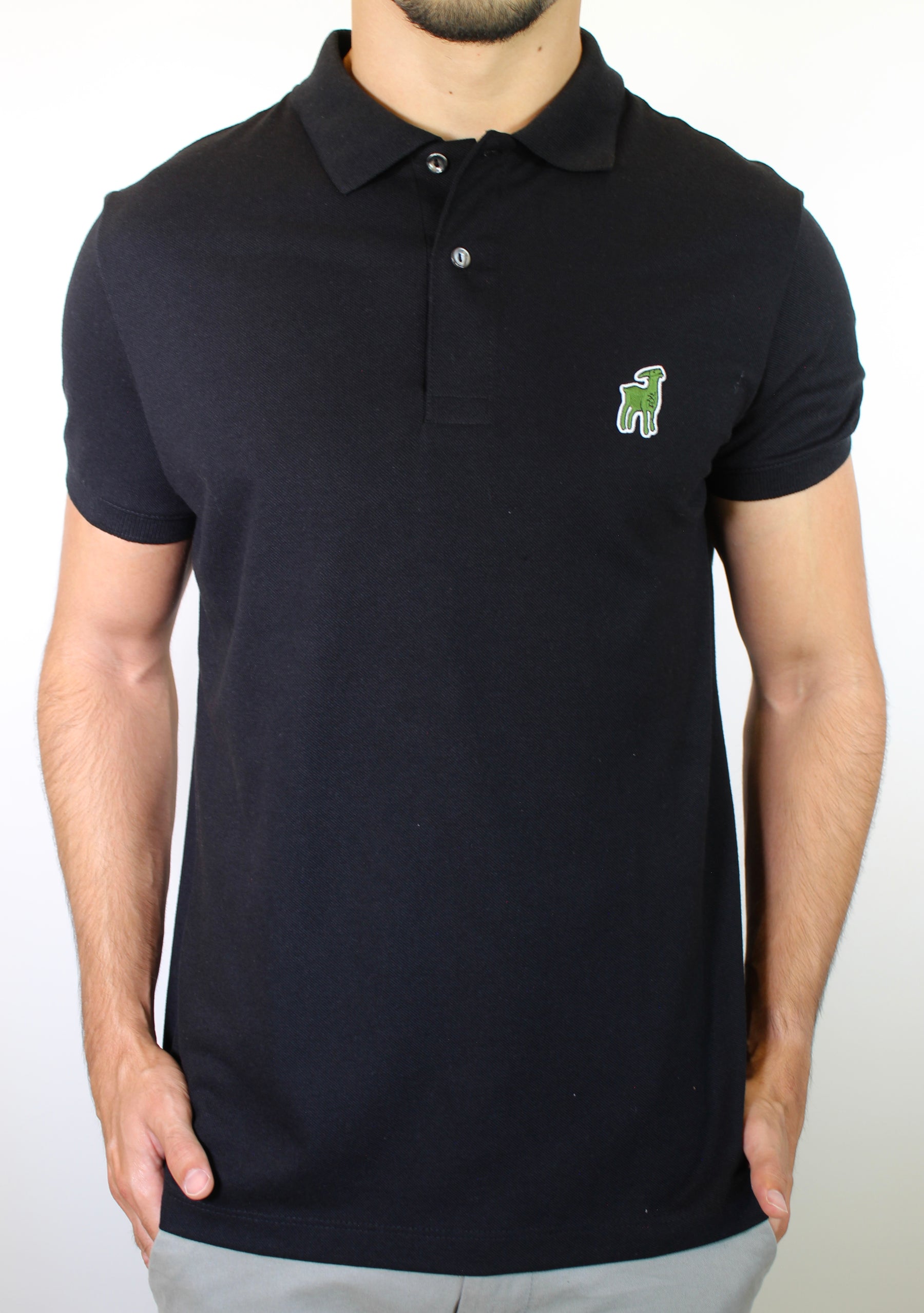Camisa Gola Polo LCT x Djokovic THE GOAT - Preta