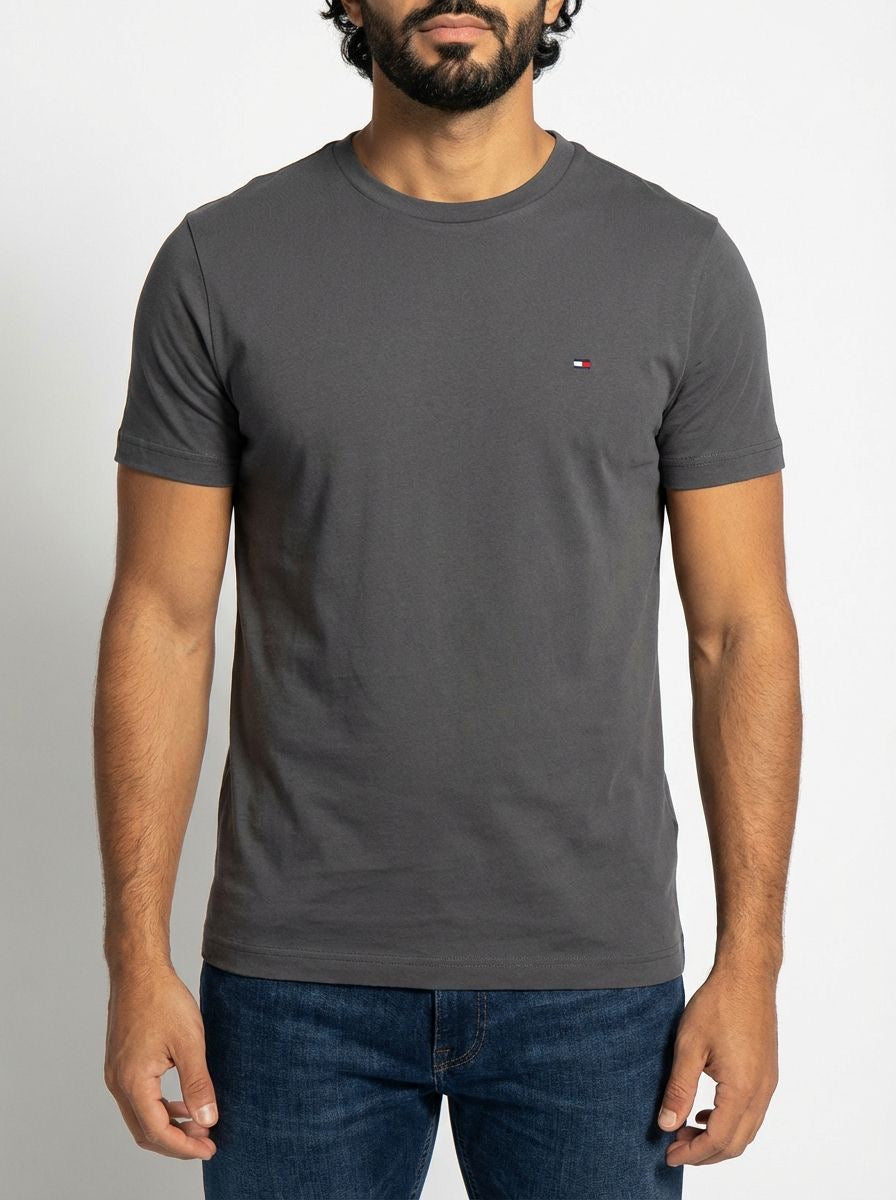 Camiseta TH Masculina Classic Nape - Chumbo