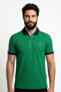 Camisa Gola Polo LCT Legacy Contrast Zip - Verde