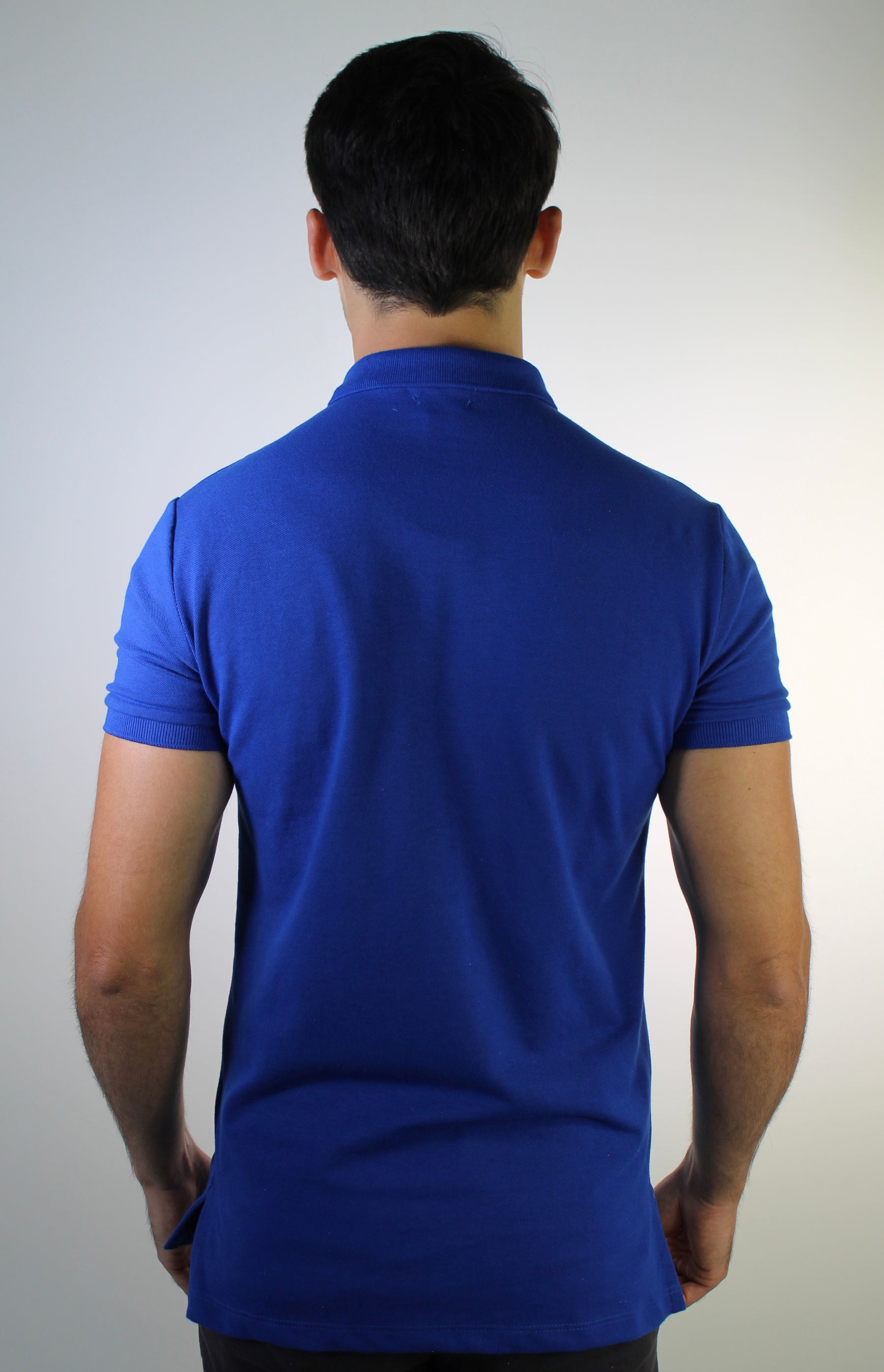 Camisa Gola Polo RL - Azul Turquesa Small Pony Rosa
