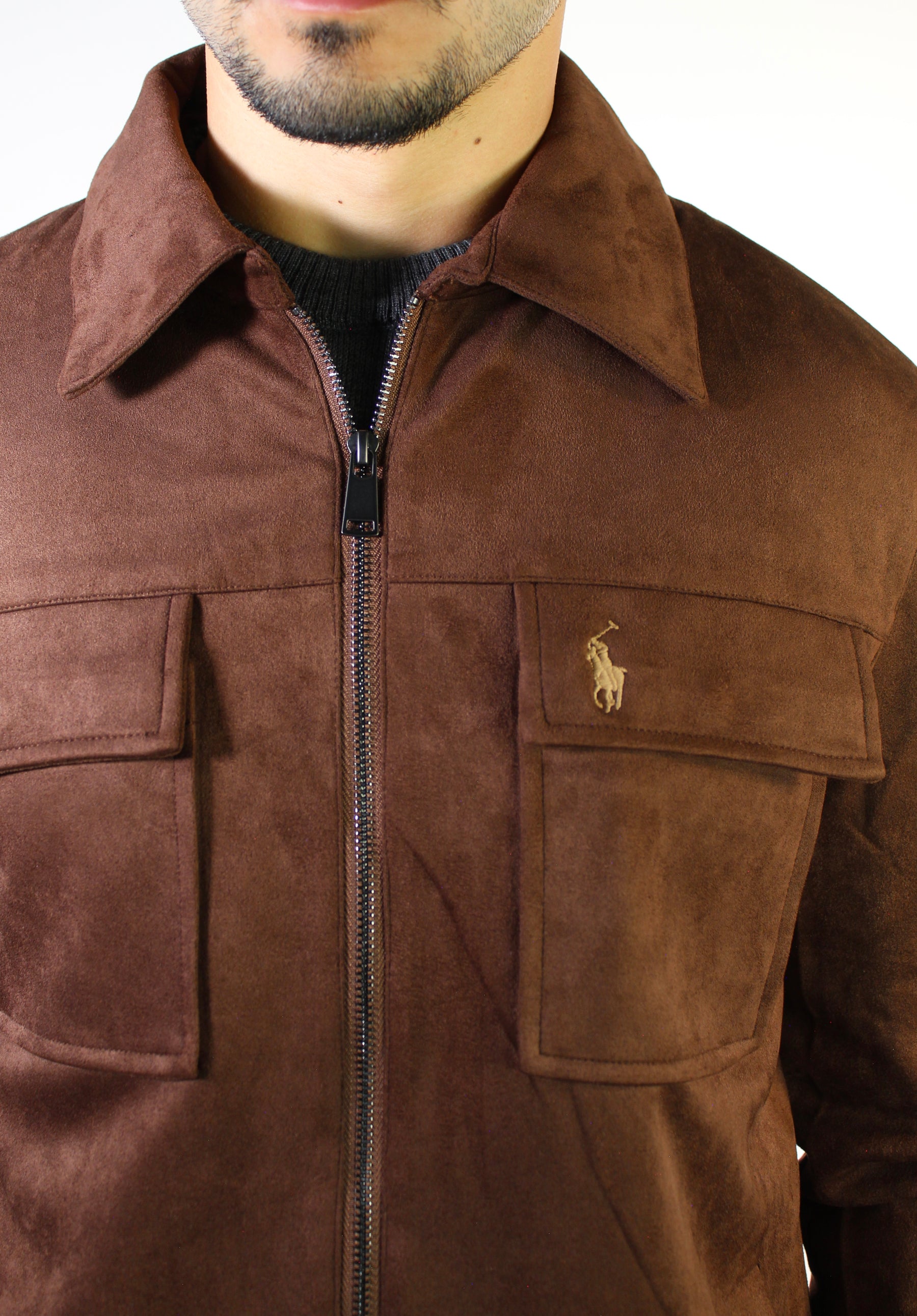 Jaqueta Suede RL Cargo - Marrom