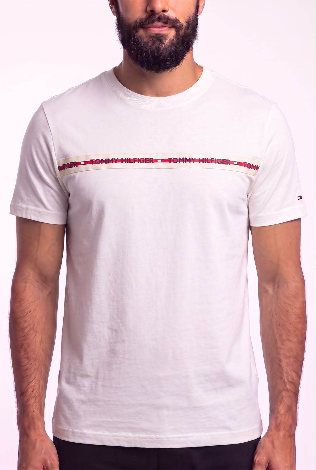 Camiseta TH Bondi Graphic Tape - Off White