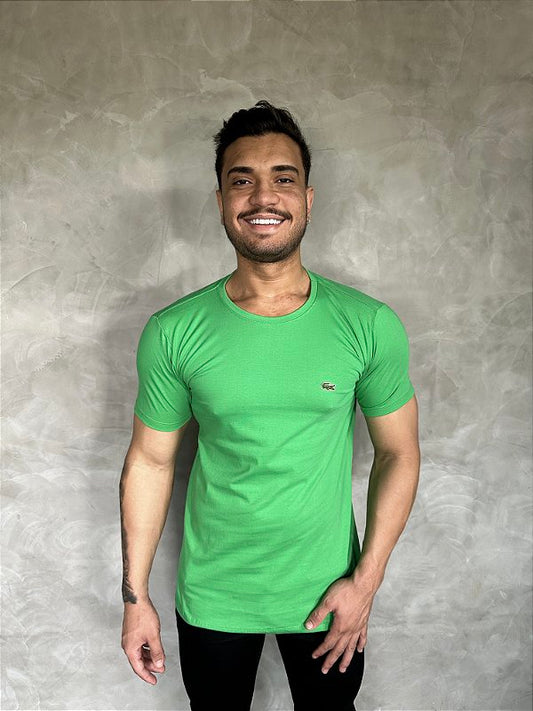 Camiseta Lacoste Masculina Jersey - Verde Bandeira