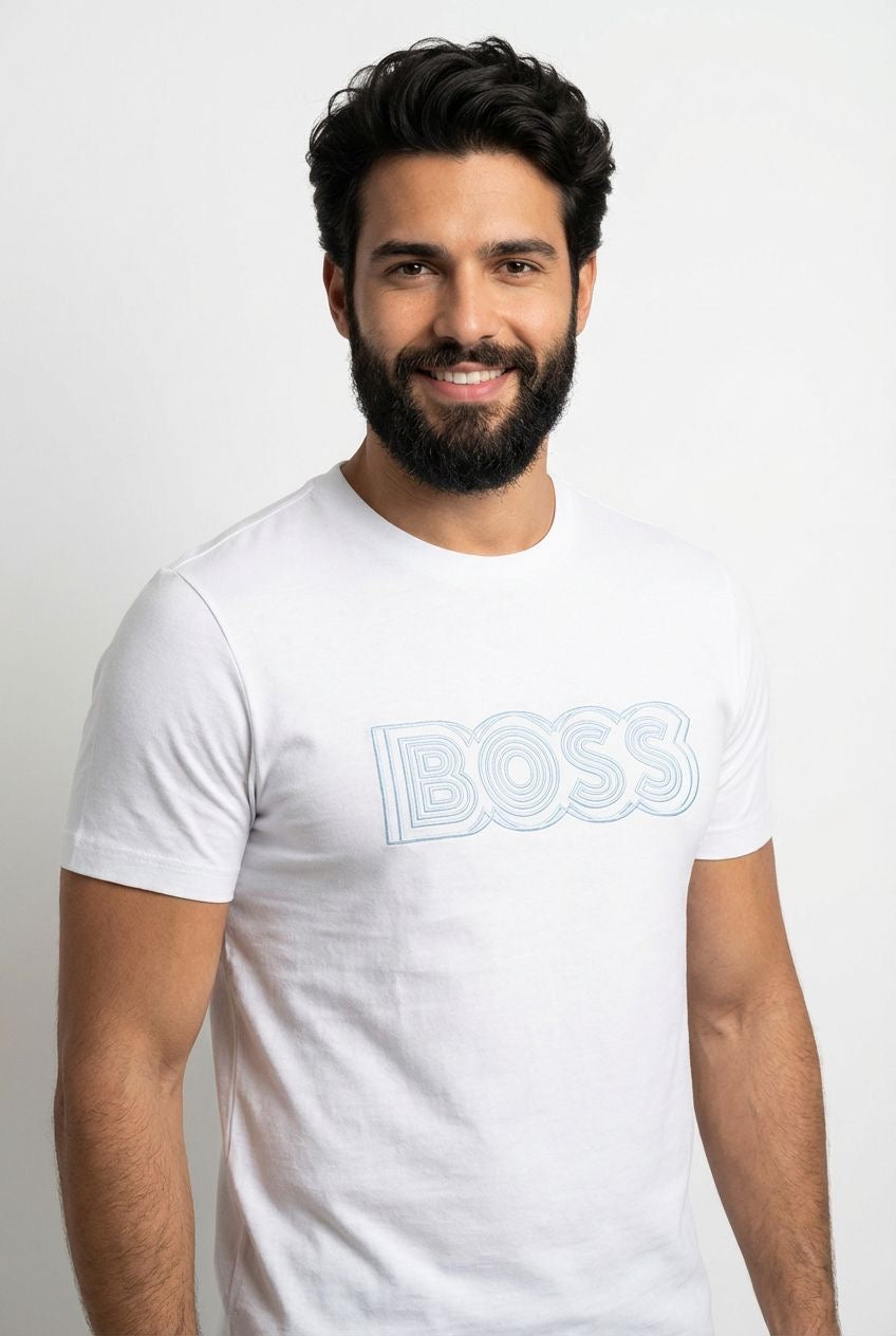 Camiseta Boss Outline Edition - Branca
