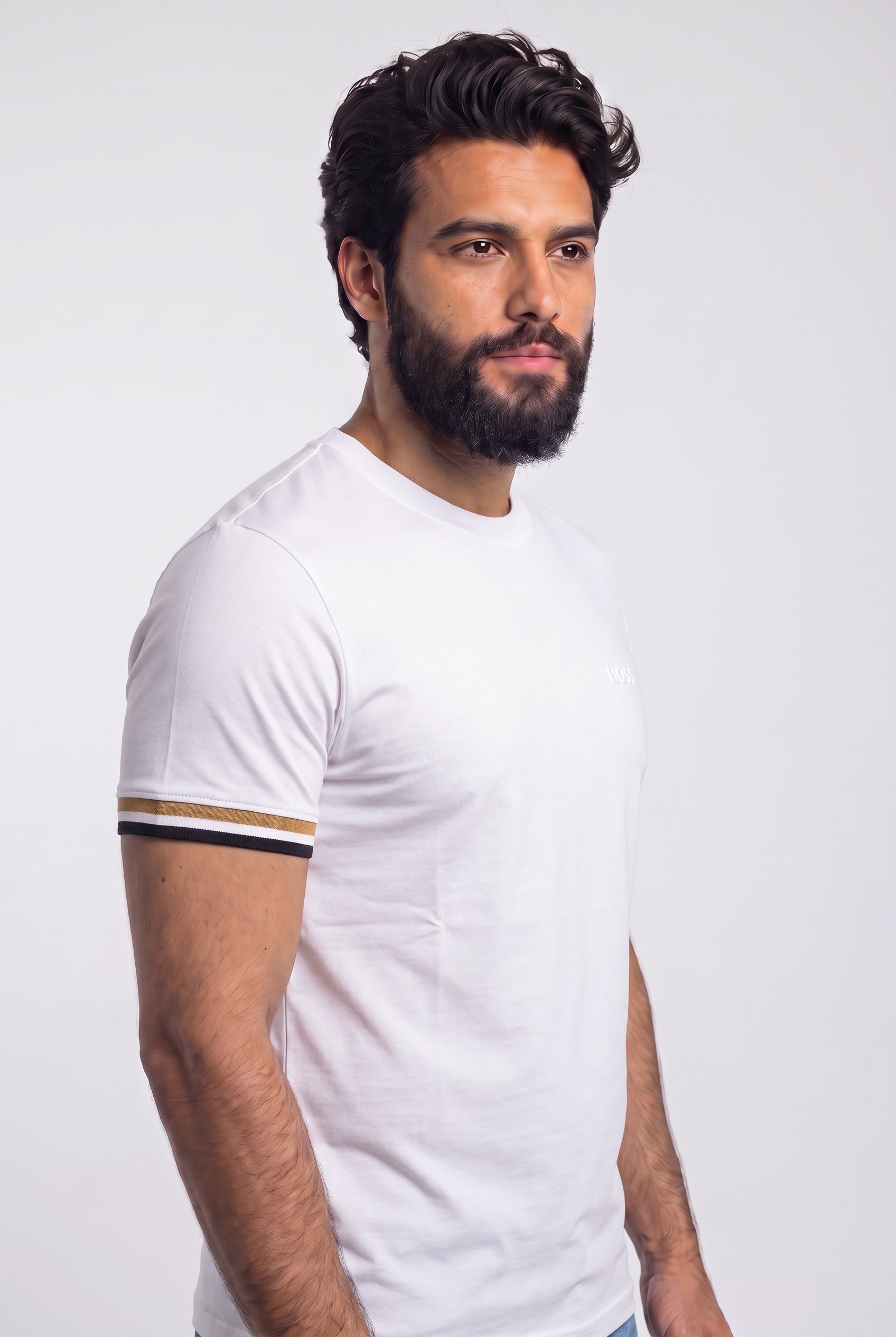 Camiseta Boss Tone Signature Line - Off White
