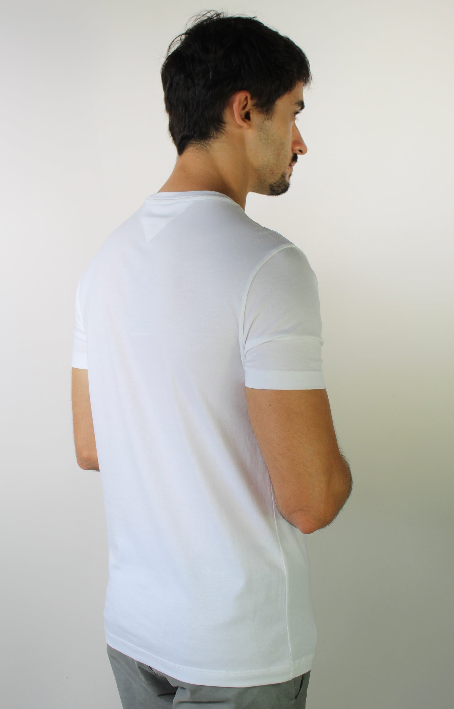 Camiseta TH Flag Stripe - Branca