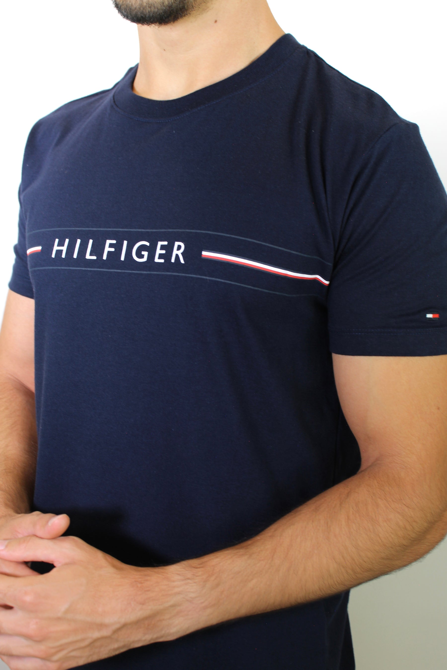 Camiseta TH Nautic Stripe - Azul Marinho