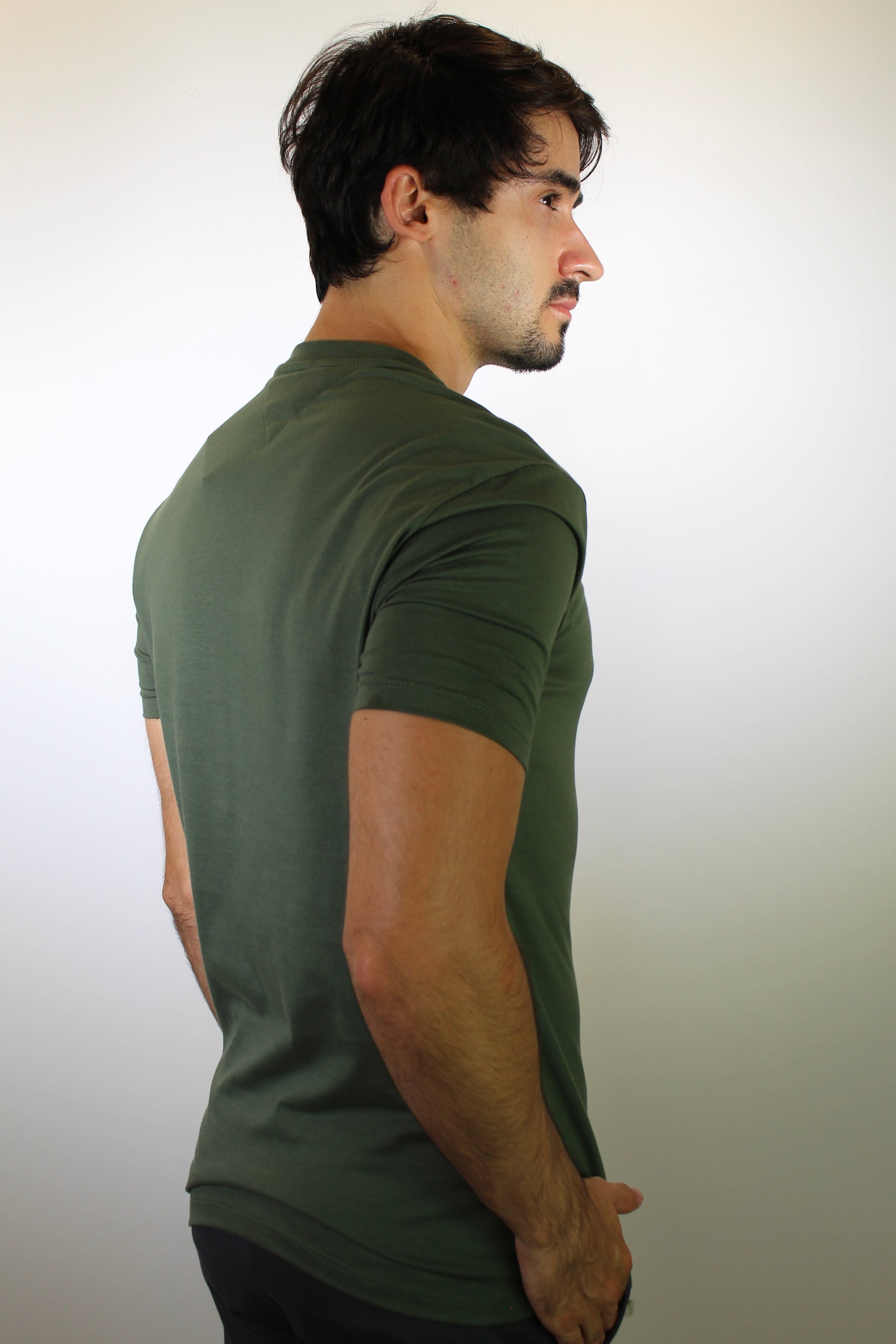 Camiseta TH Side Flag Urban NYC - Verde Musgo