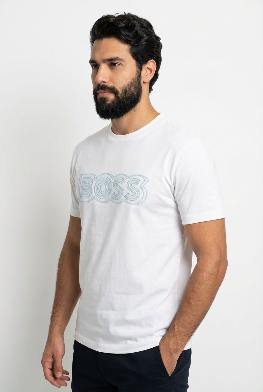 Camiseta Boss Outline Edition - Branca