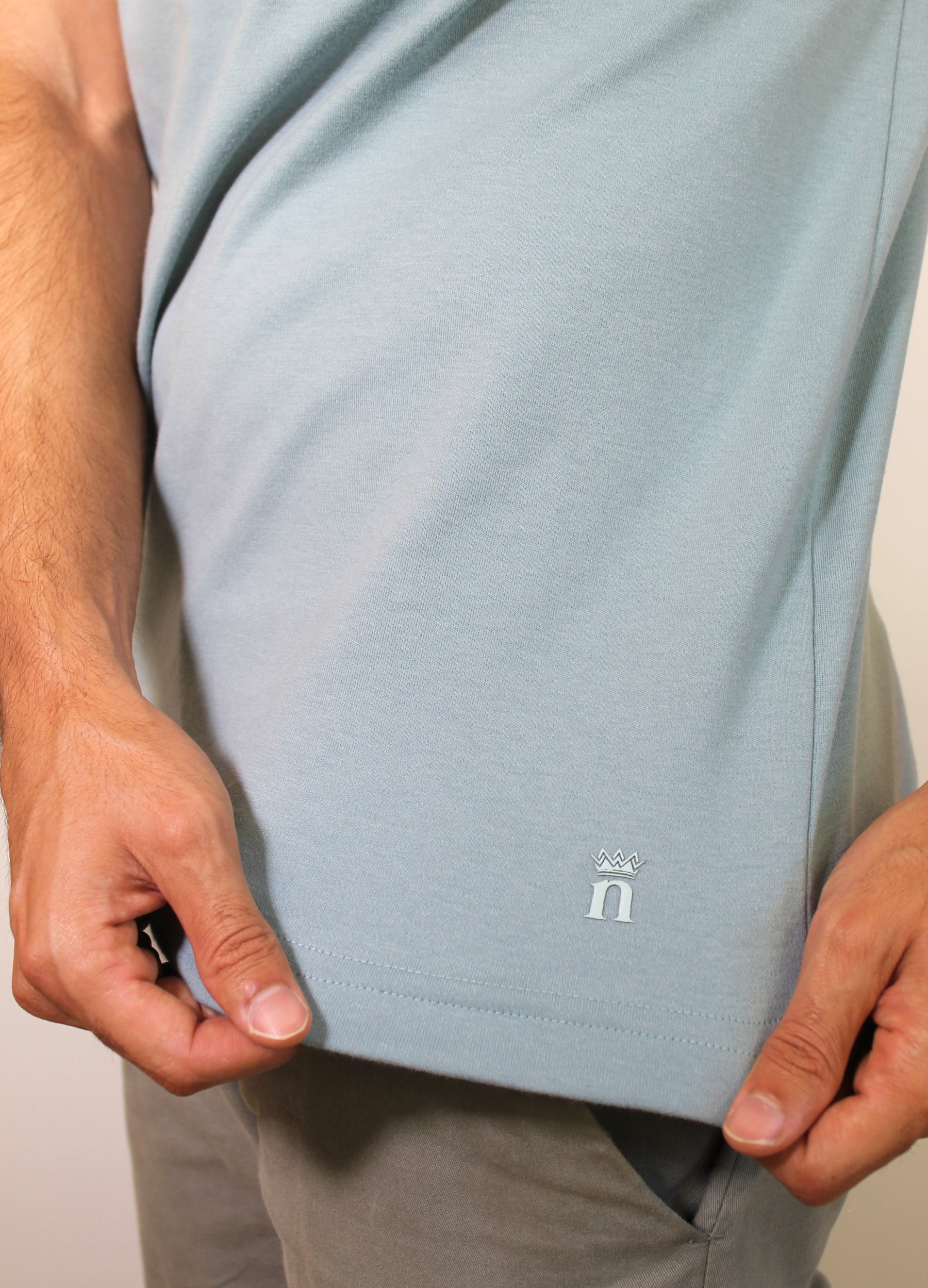 Camiseta Gola Midi Nobre Men - Azul Breeze