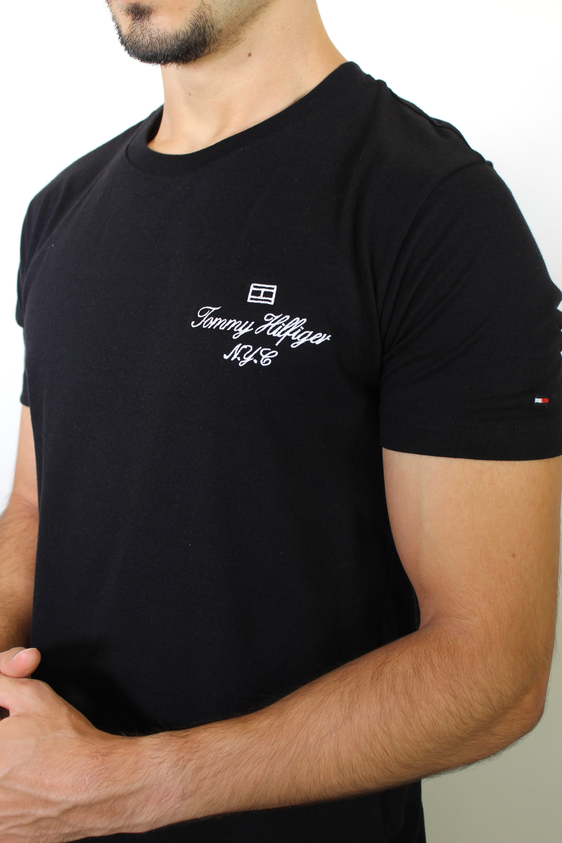 Camiseta TH Verge Flag Side Logo - Preta