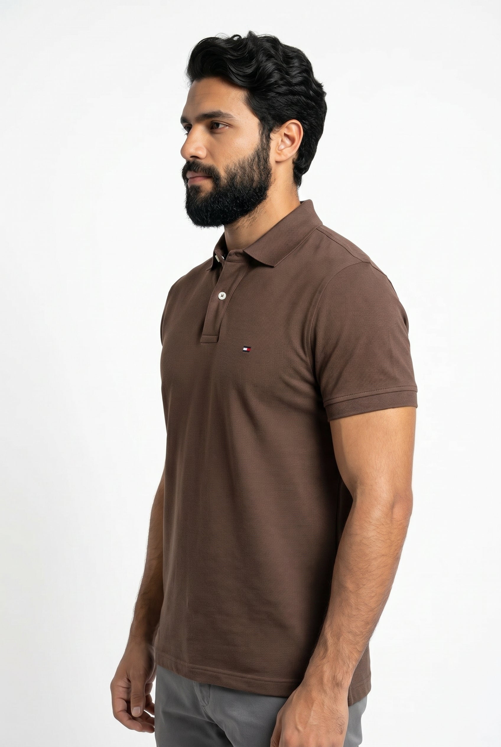 Camisa Gola Polo TH Masculina Coupe Sur Ivy - Marrom