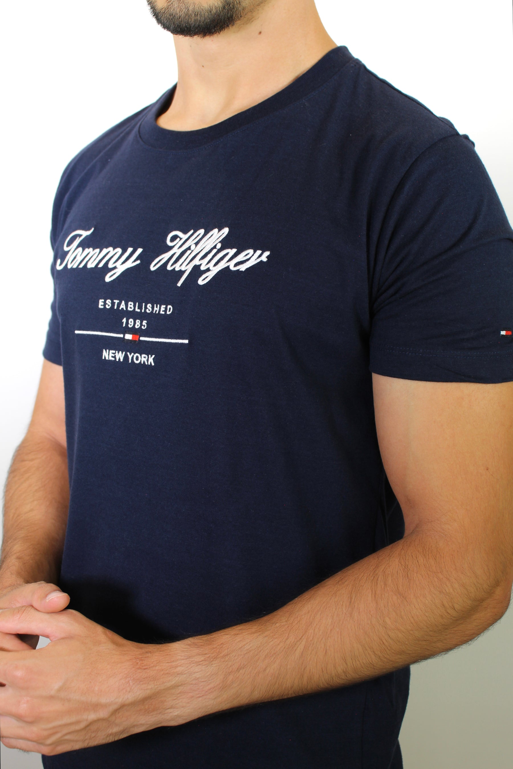 Camiseta TH Tommy Established 1985 NY - Azul Marinho