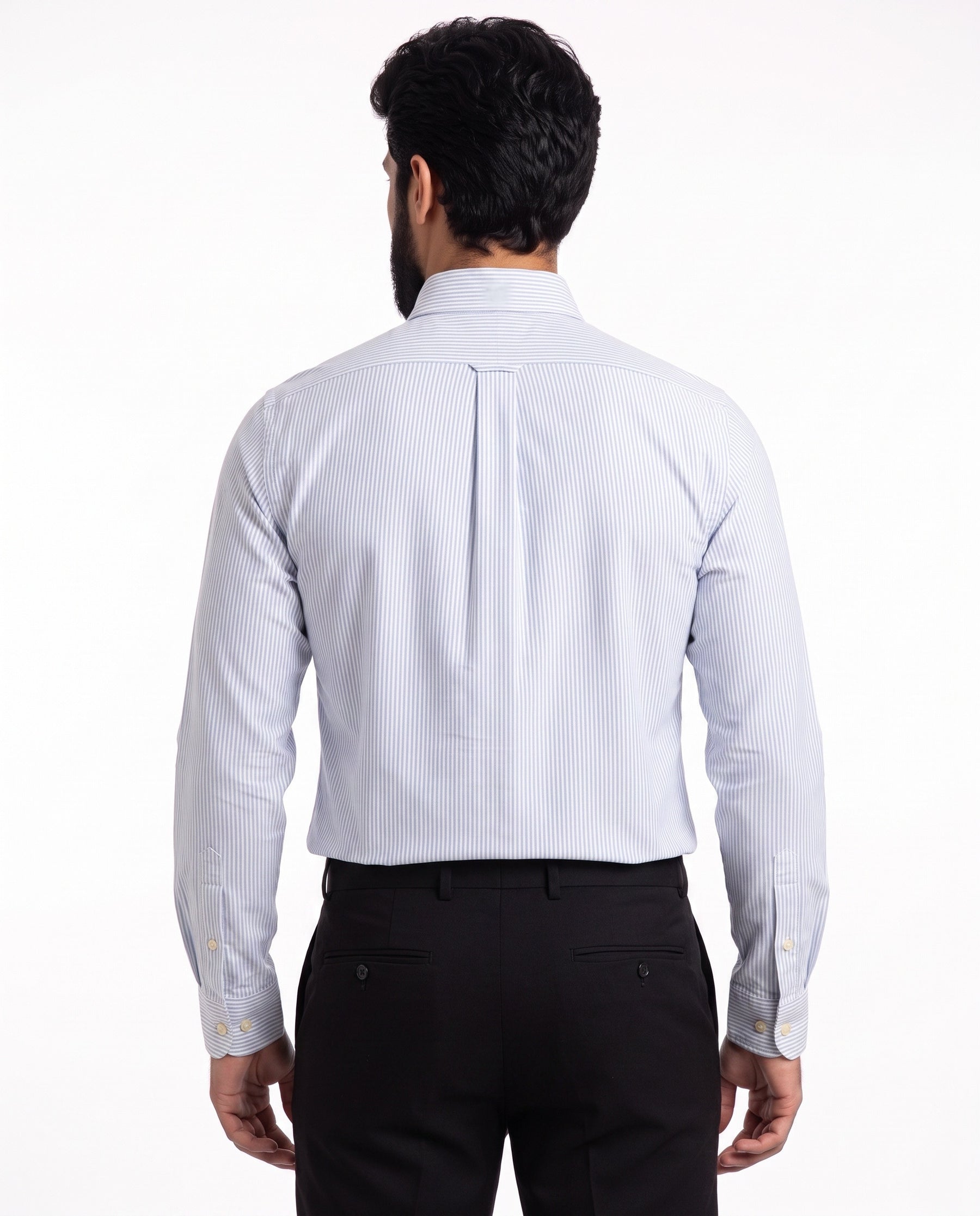 Camisa RL Manga Longa - Harrogate Streak Listrada Azul