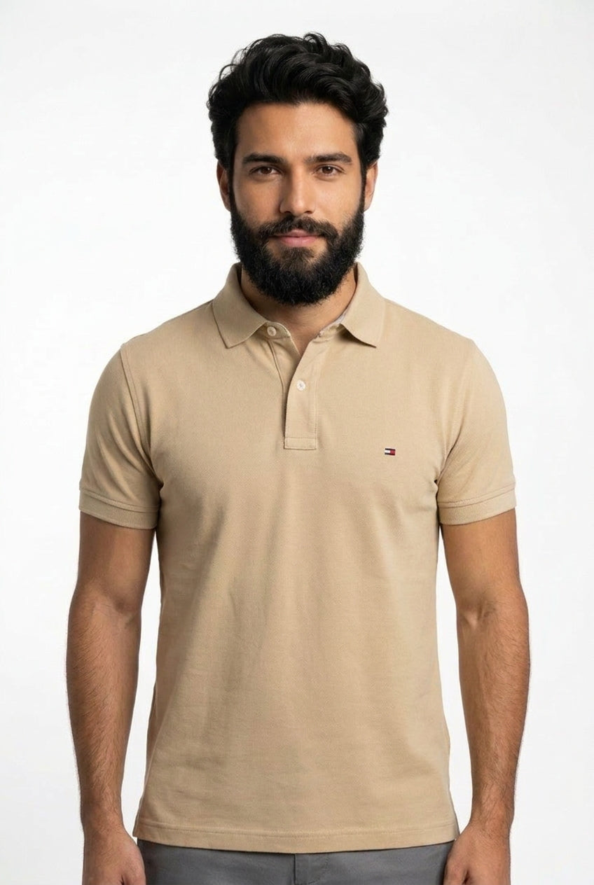 Camisa Gola Polo TH Masculina Coupe Sur Ivy - Cáqui