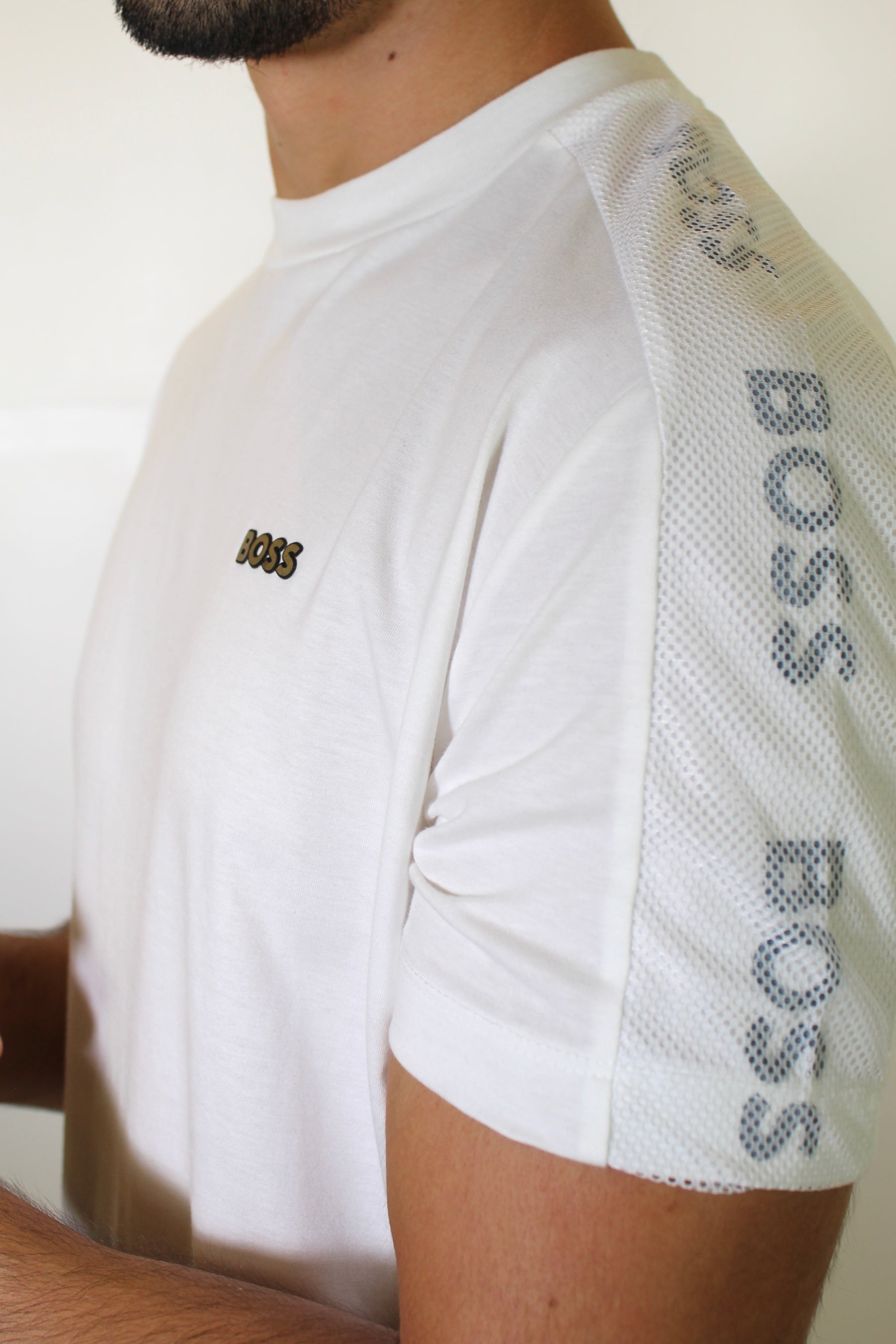 Camiseta Boss Air Flow Style - Branca