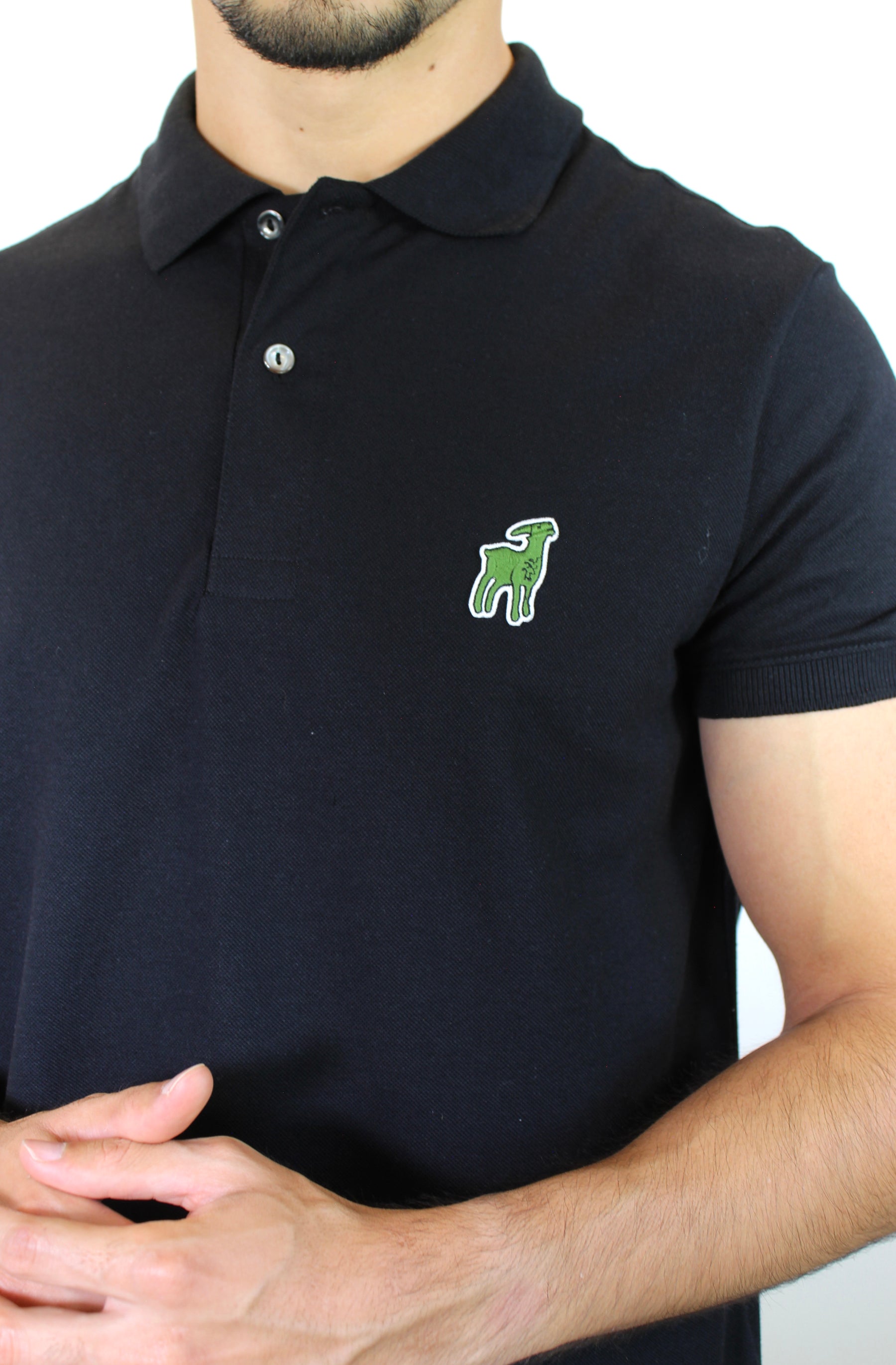 Camisa Gola Polo LCT x Djokovic THE GOAT - Preta