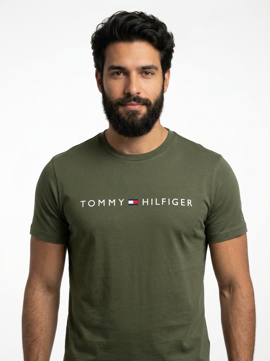 Camiseta TH Urban Line Statement - Verde Musgo