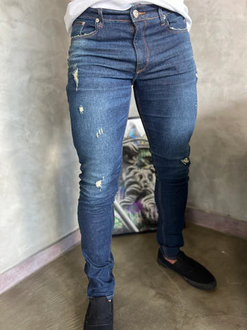 Calça Jeans Slim CK | Destroyed III